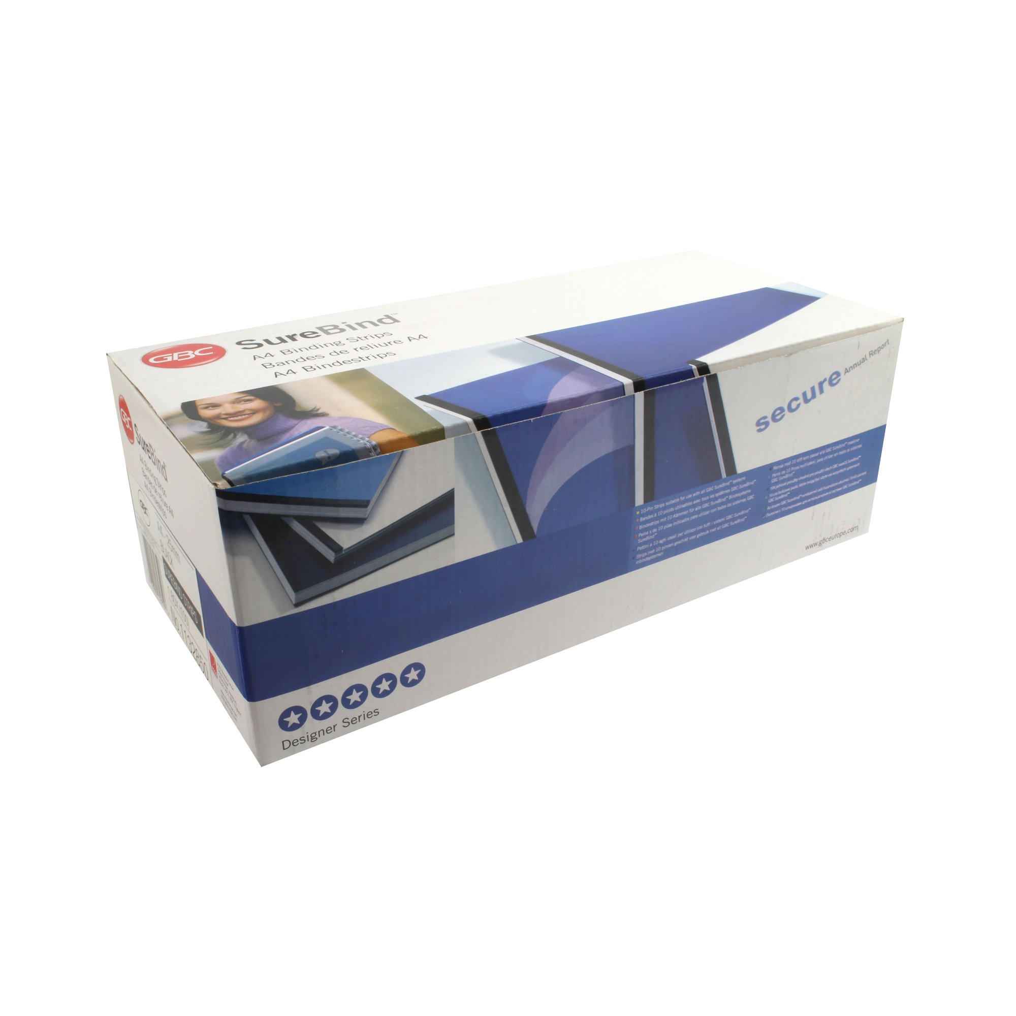 GBC SUREBIND A4 25MM STRIP BLK PK100