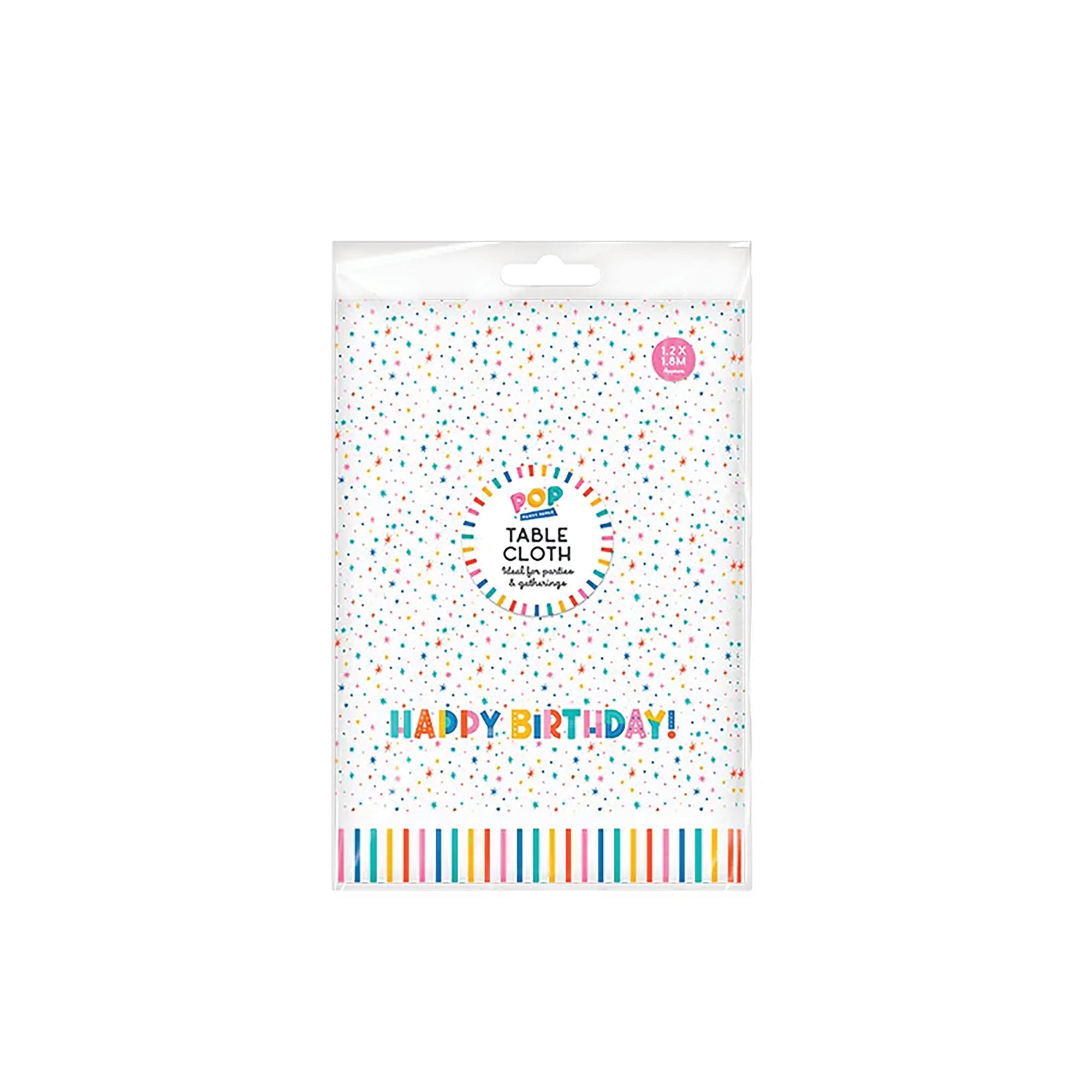 PARTY TABLECLOTH 1200X1800MM PK24