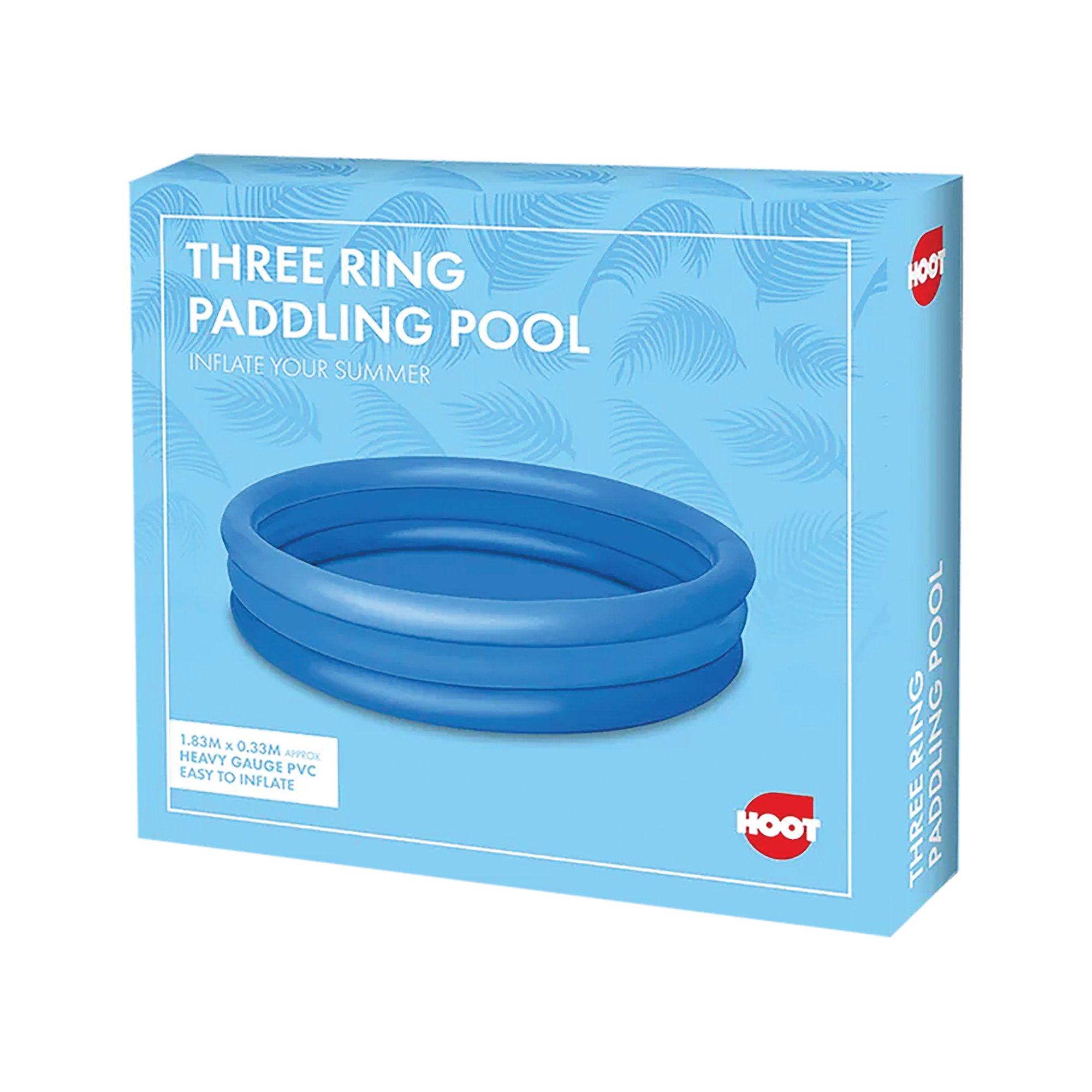 3 RING PADDLING POOL 1.83X0.33M PK6