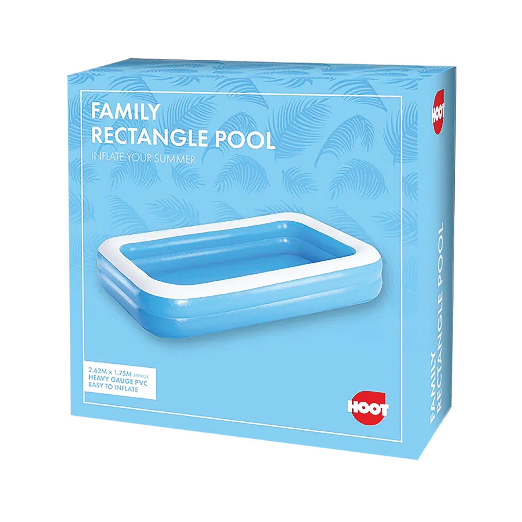 FAMILY RECTANGLE POOL 2.62X1.75M PK6