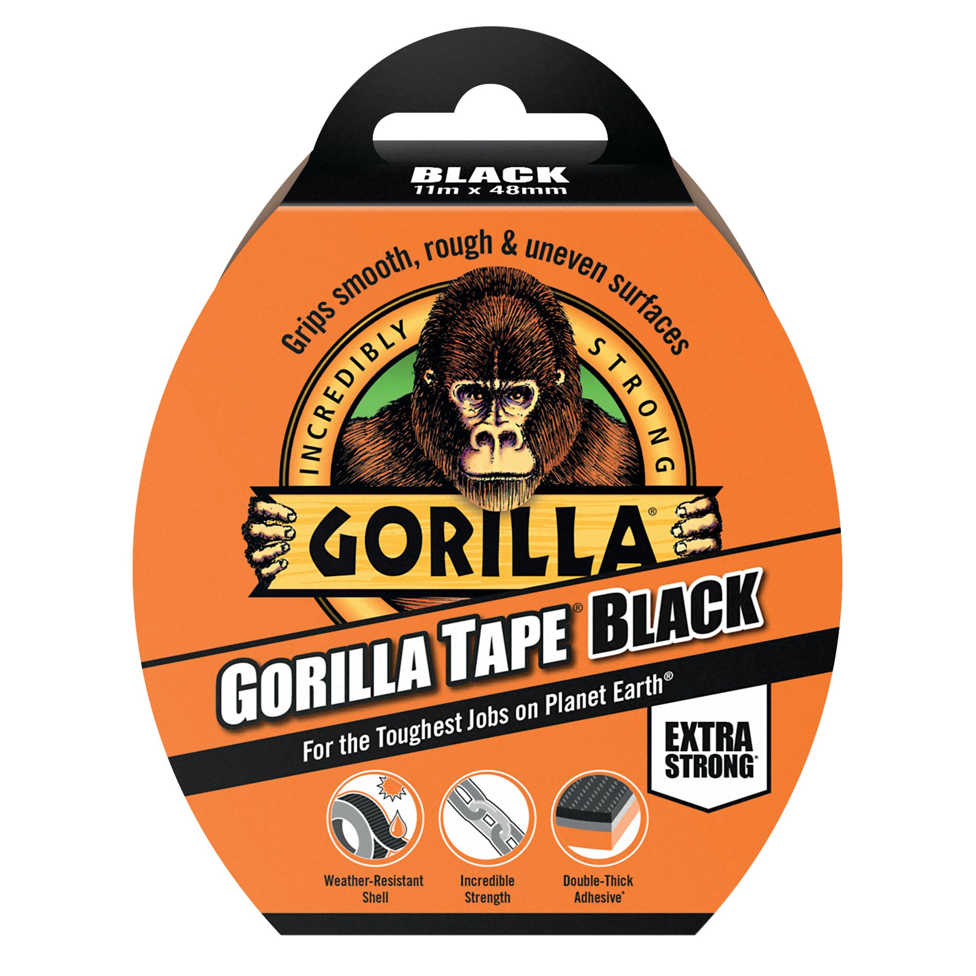 GORILLA TAPE 48MMX11M BLACK 3044001