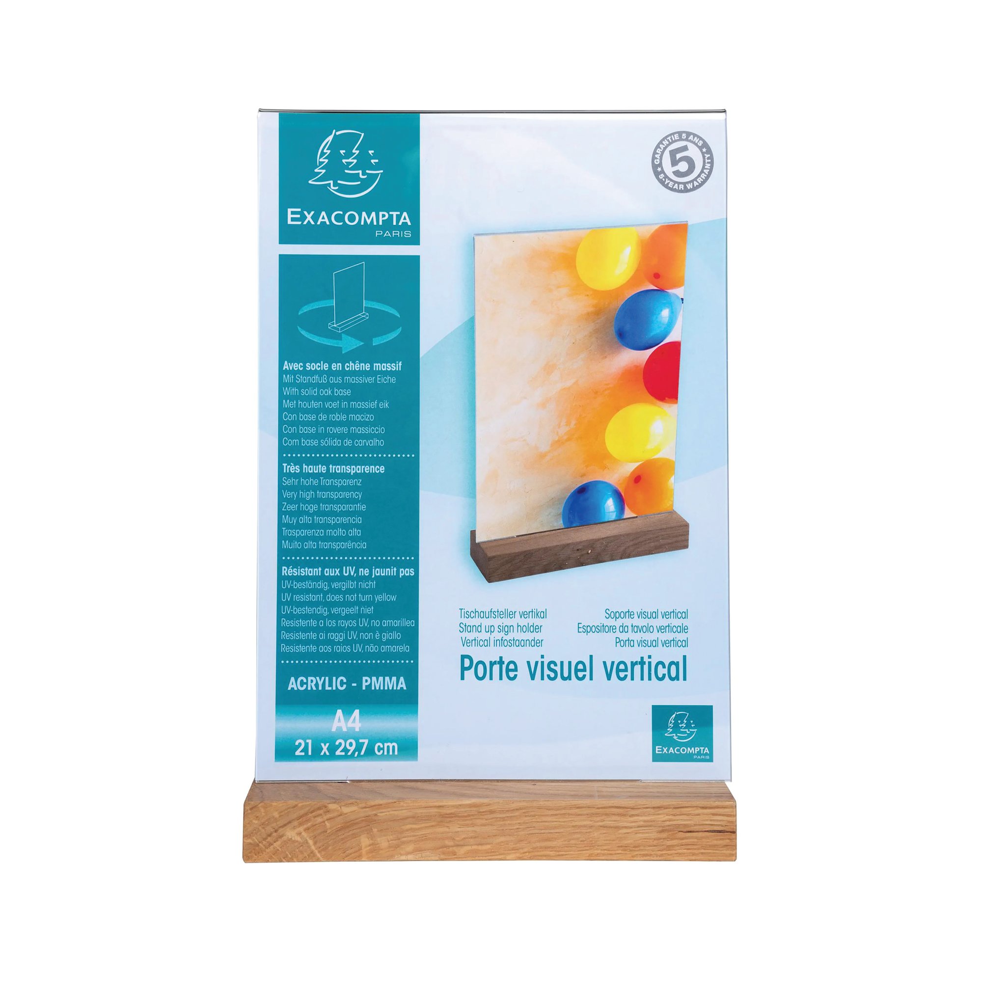 PORTRAIT STAND UP SIGN HOLDER A4