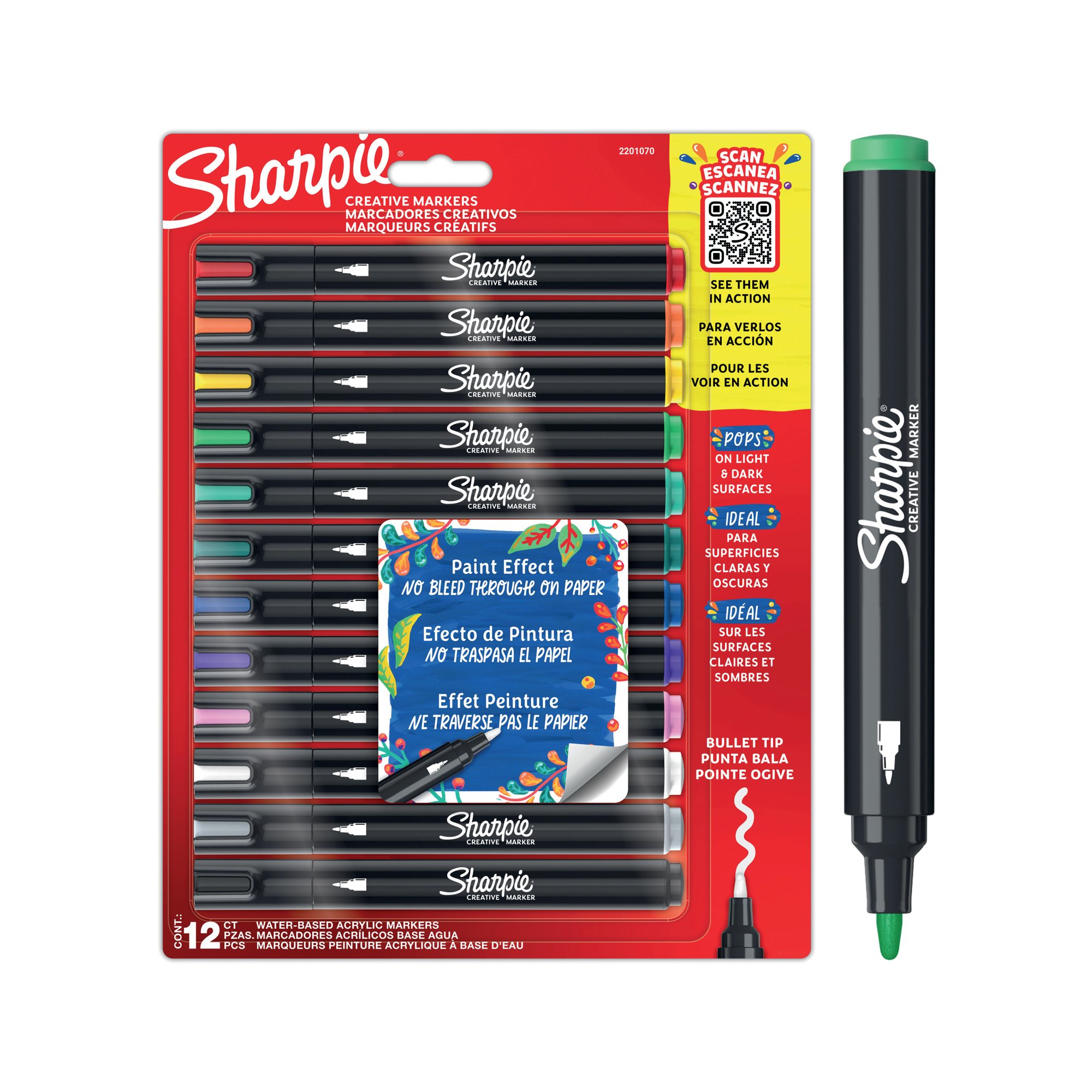 SHARPIE MARKER PAINT PENS AST PK12