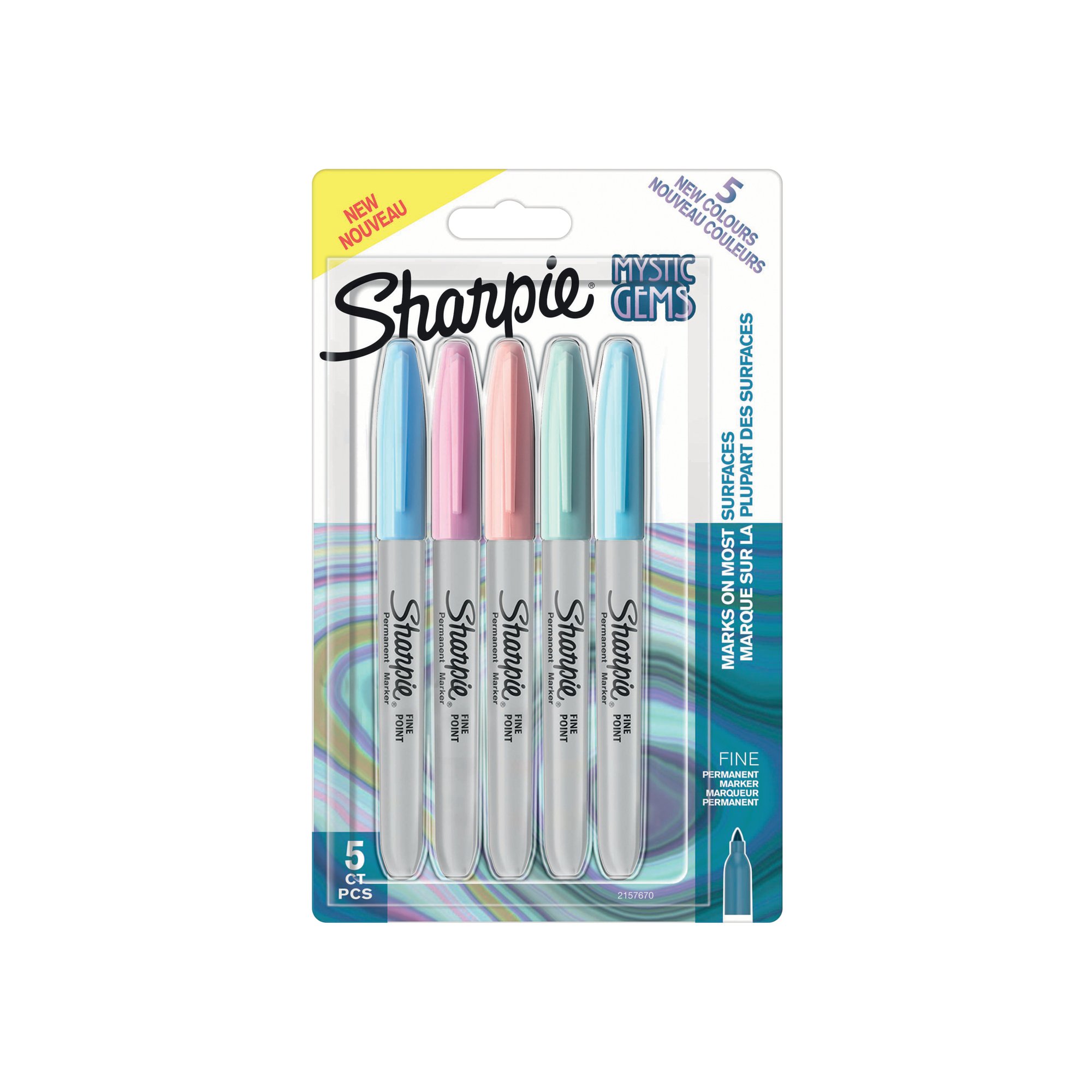 SHARPIE PERM MARKER MYSTIC GEMS PK5