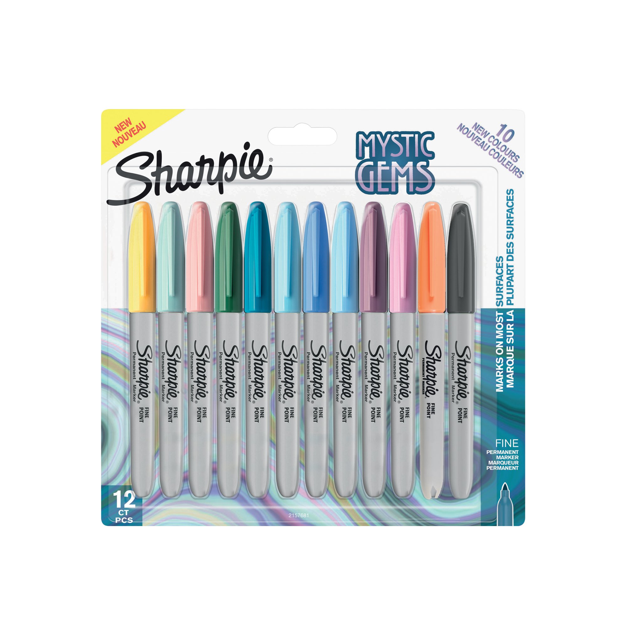 SHARPIE PERM MARKER MYSTIC GEMS PK12