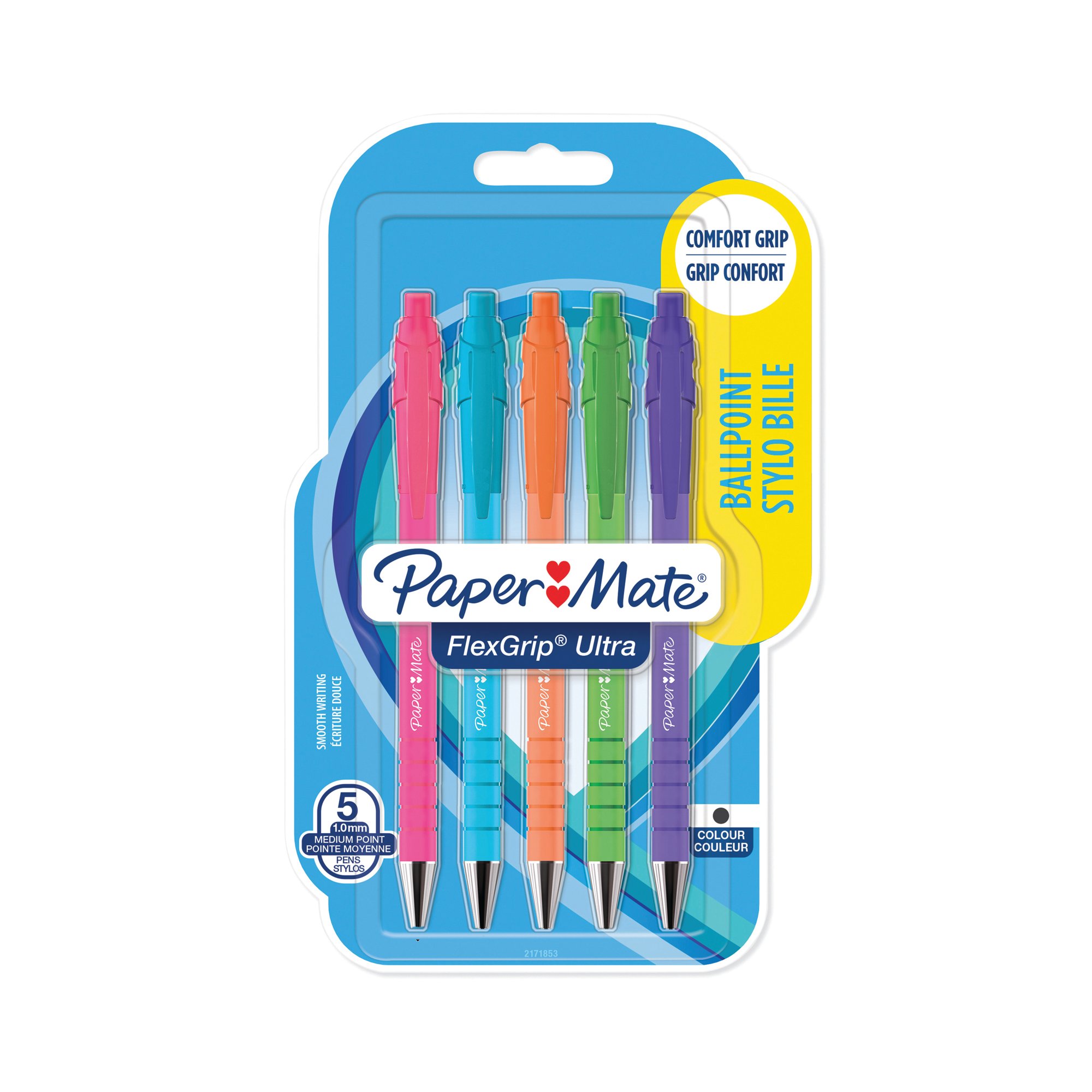 PAPER MATE FLEXGP ULT BALL BRGHT PK5