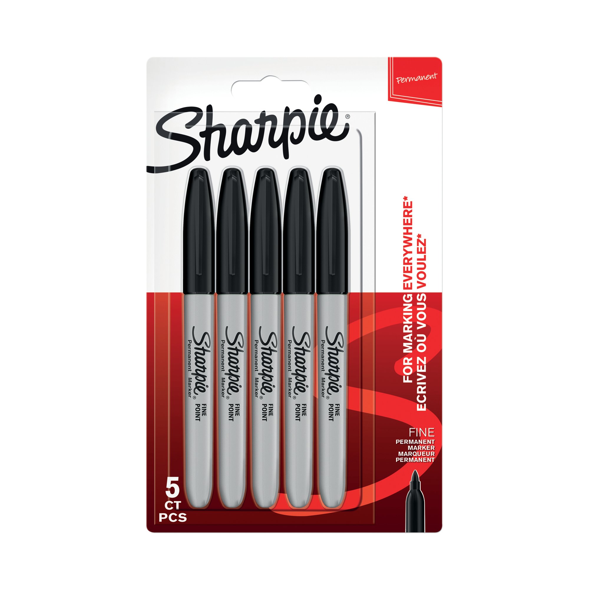 SHARPIE PERMANENT MARKER FINE BLK P5
