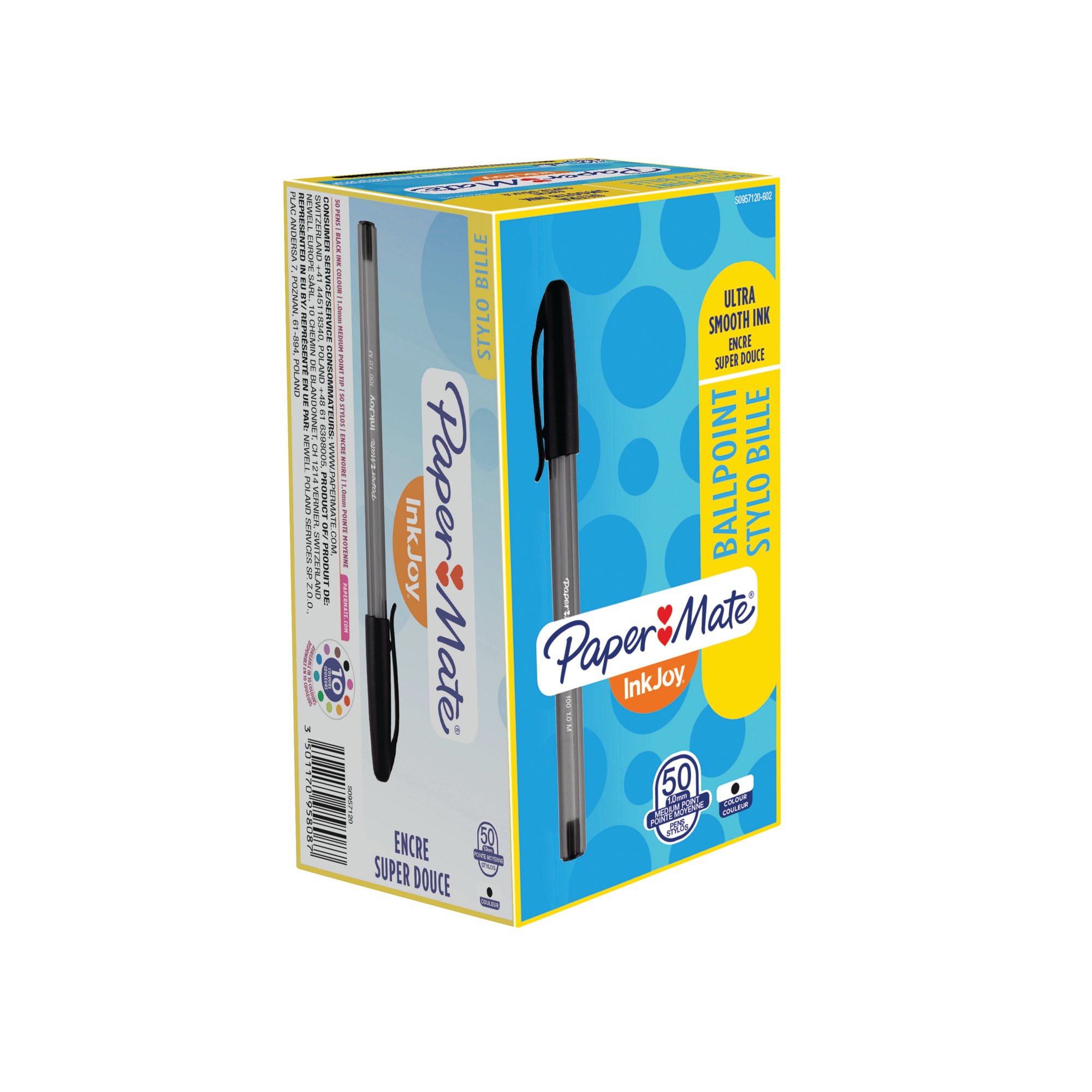 PAPERMATE INKJOY 100 STK BALL BK P50
