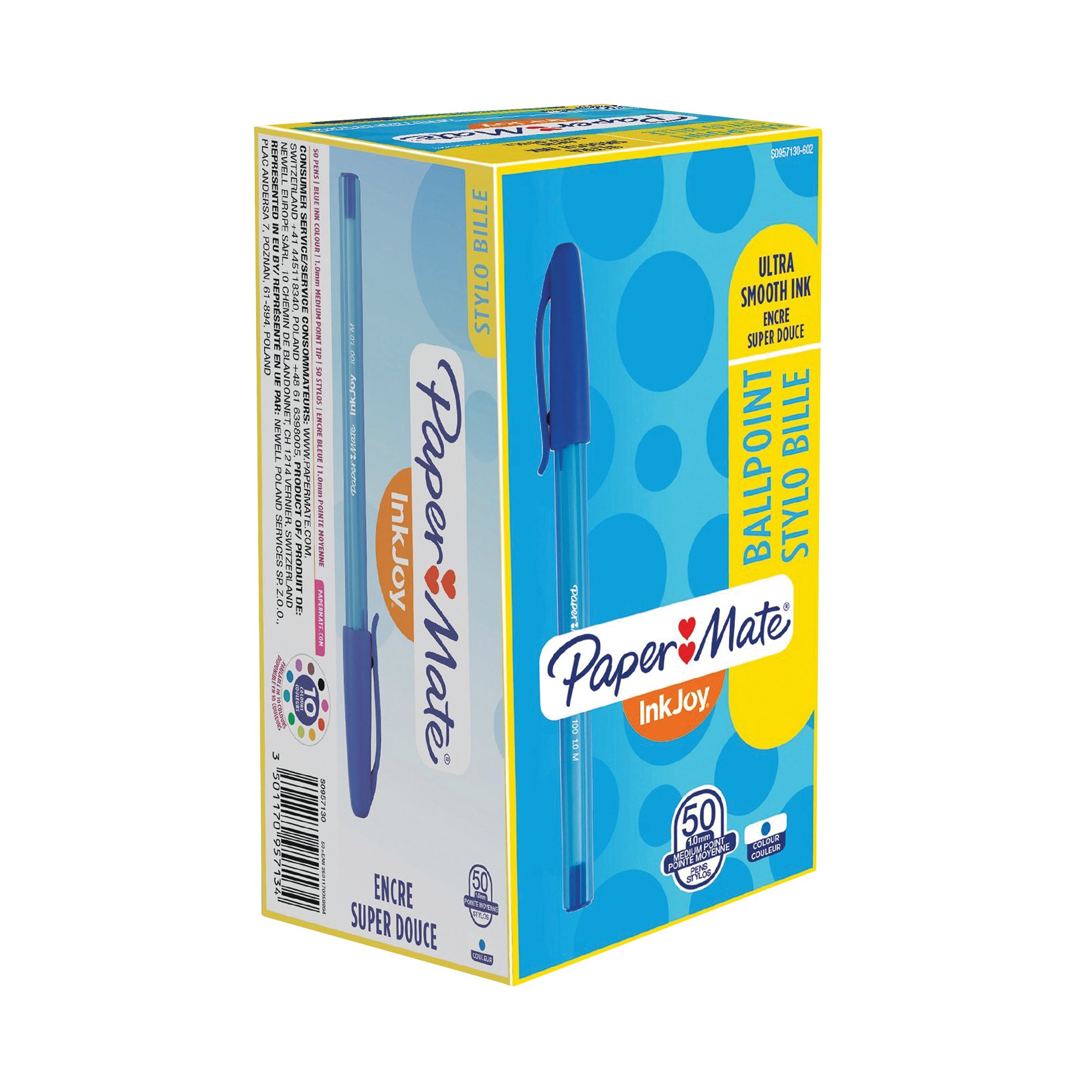 PAPERMATE INKJOY 100 STK BALL BL P50