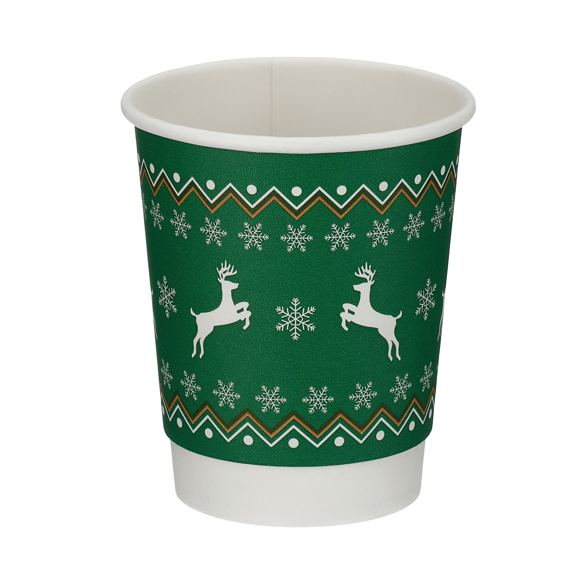 GO-PAK XMAS 8OZ DOUBLE WALL CUP P500