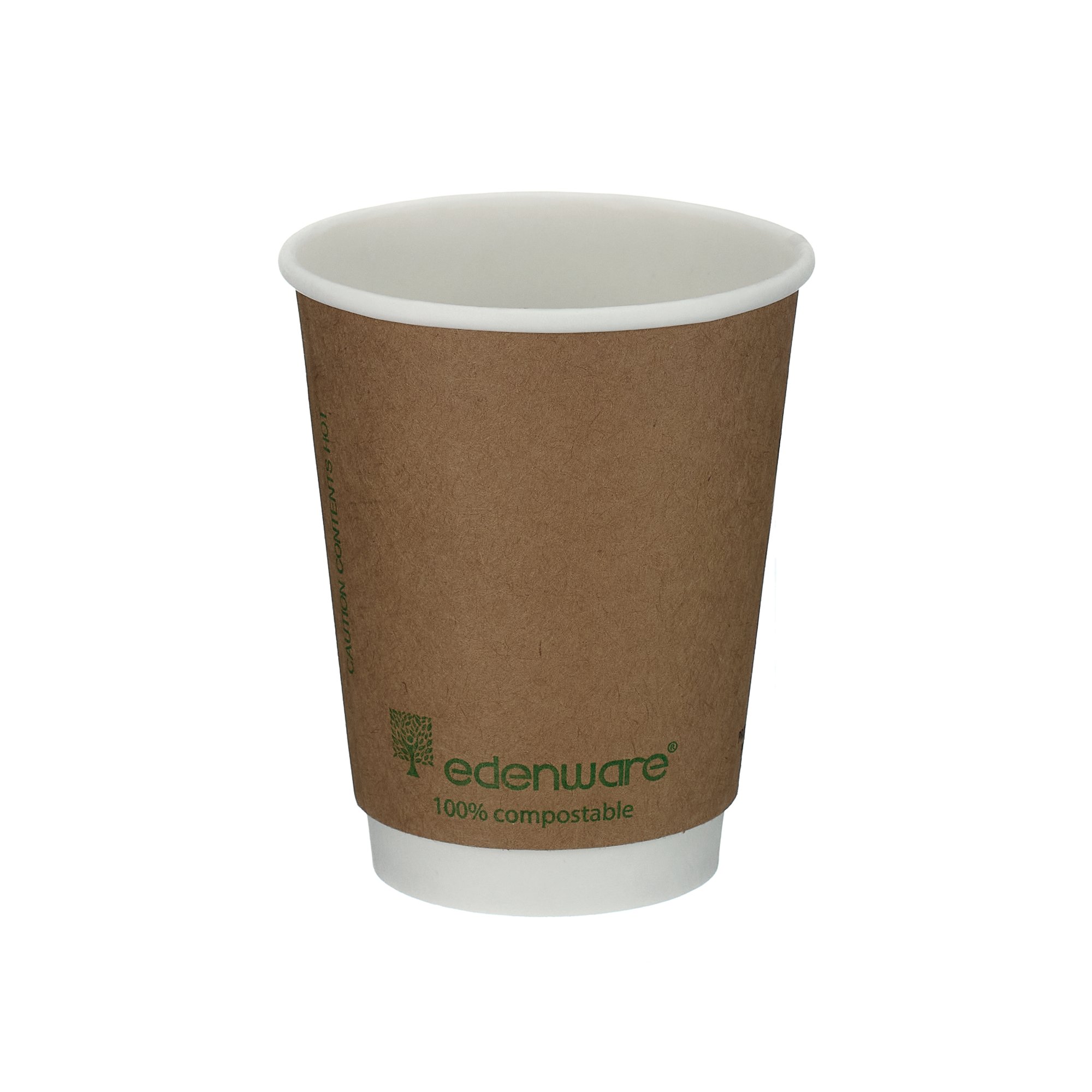 DBL WALL COFFEE CUP 8OZ KRAFT PK500