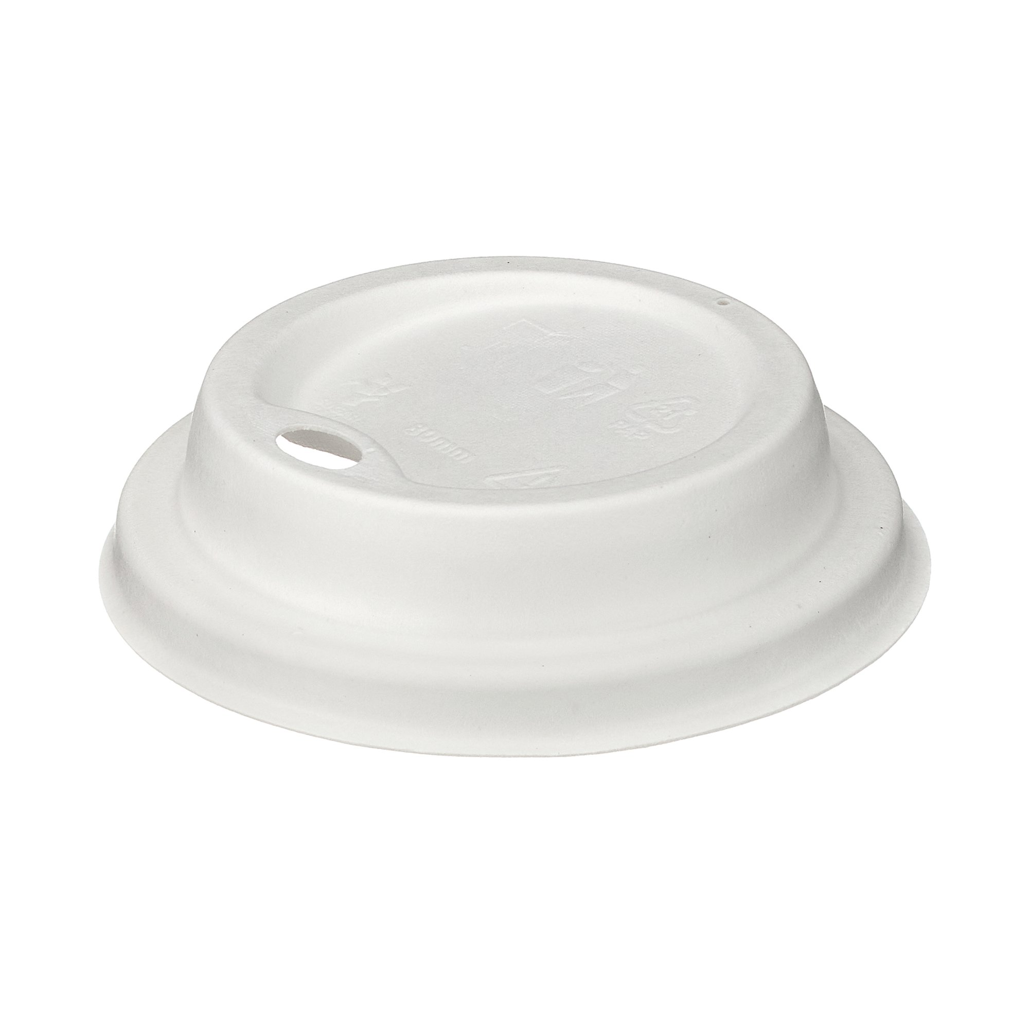 MOULDED FIBRE LID 8OZ WHITE PK1000