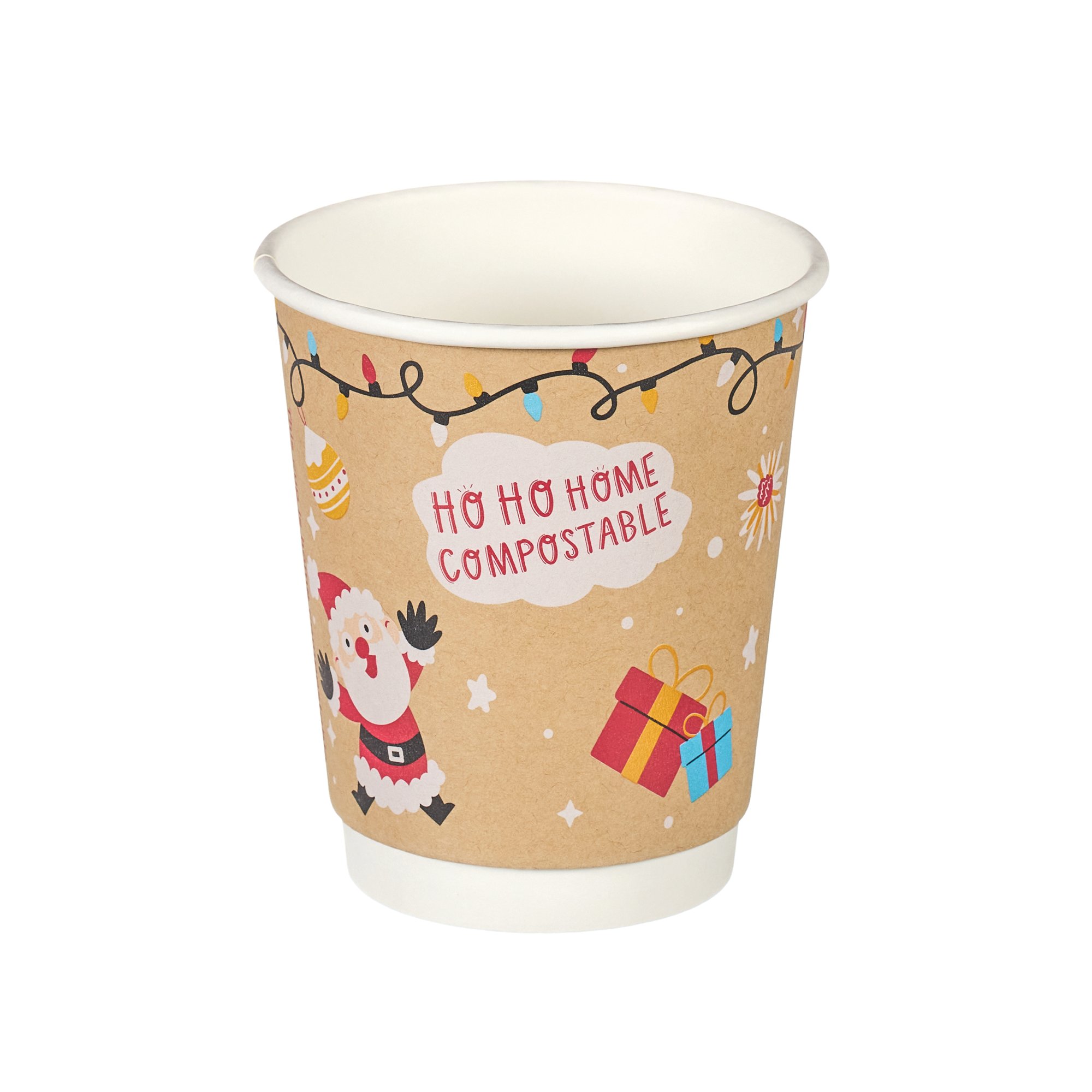 DBL WALL XMAS ICON HOT CUP 8OZ PK500