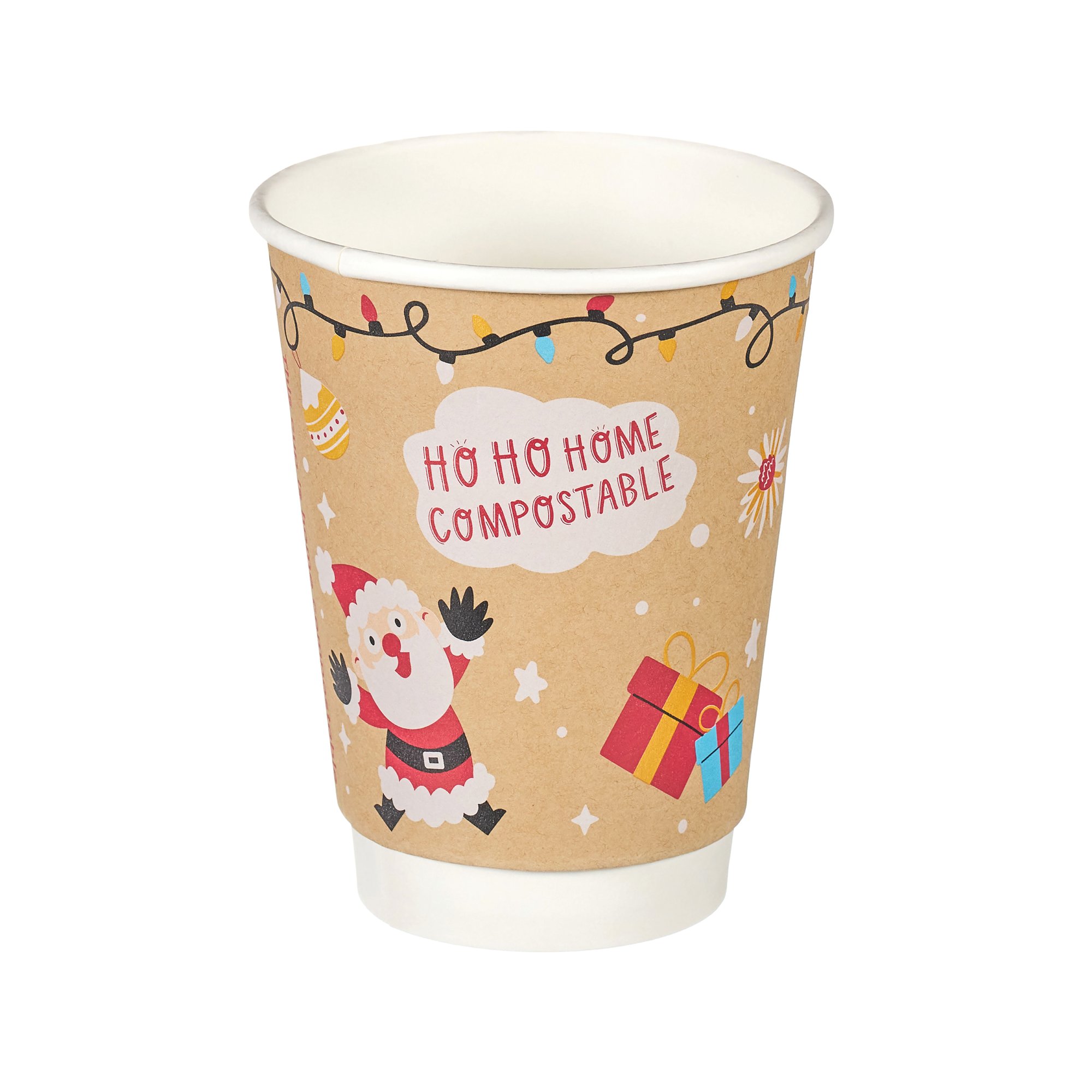 DBL WALL XMAS ICON HOT CUP 12OZ P500