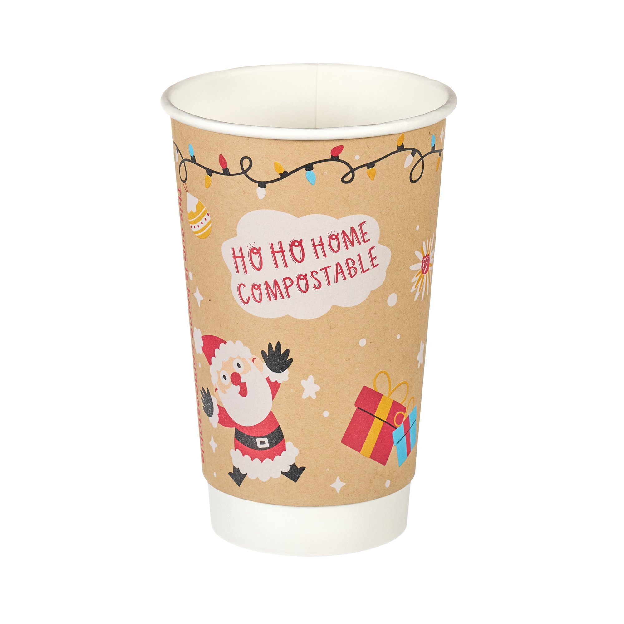 DBL WALL XMAS ICON HOT CUP 16OZ P500