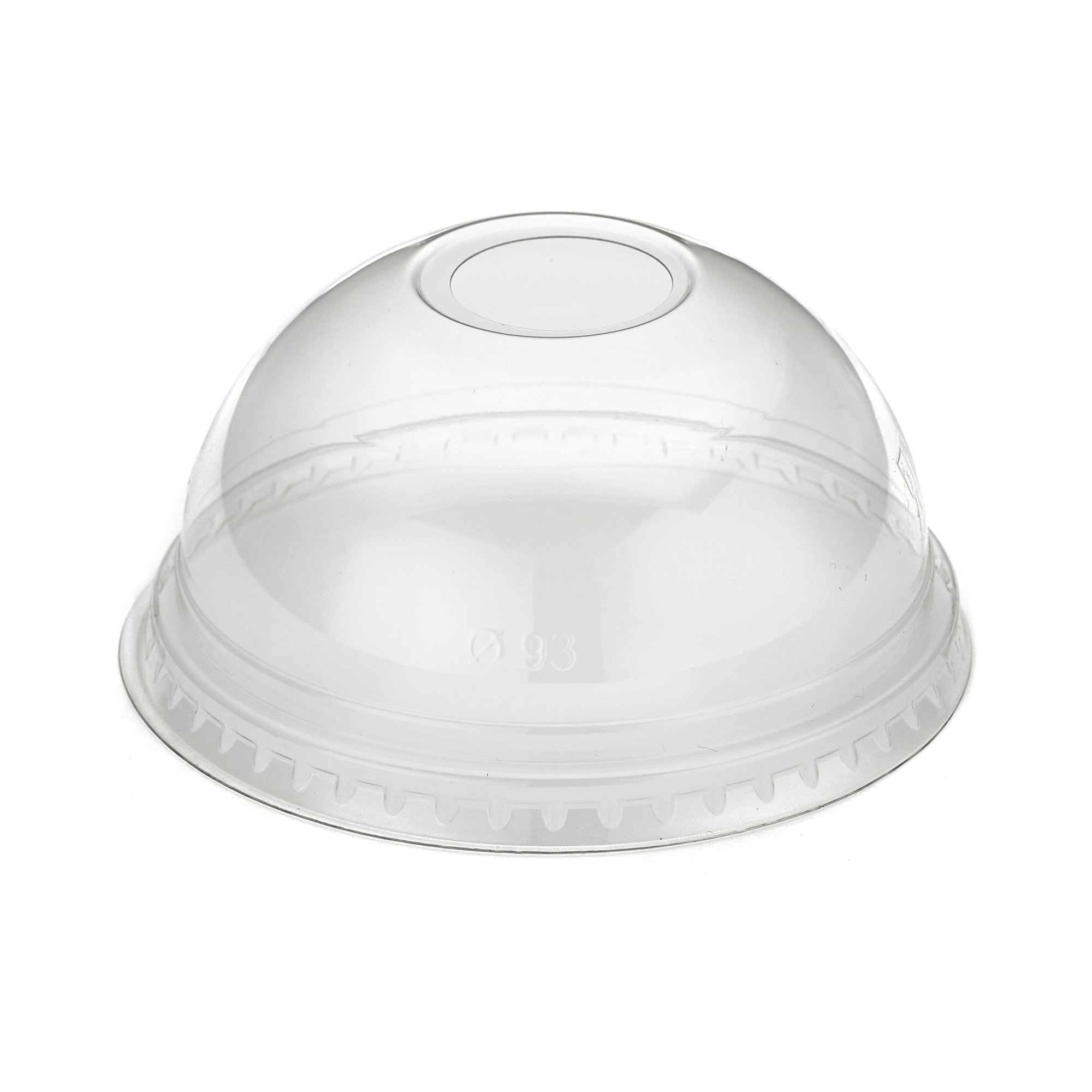 DOMED LID W/HOLE RPET 16 24OZ PK1000