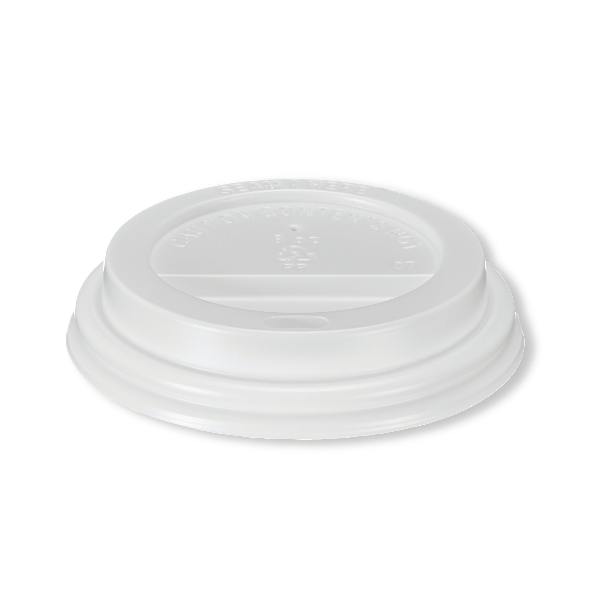 GO-PAK CUP LID PP 8OZ WHITE PK100