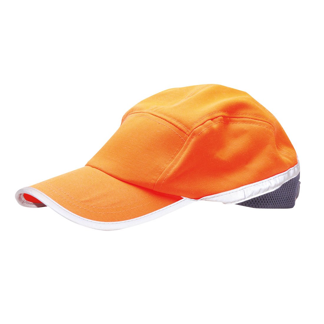 HI-VIS BASEBALL CAP ORG/NAVY PK10