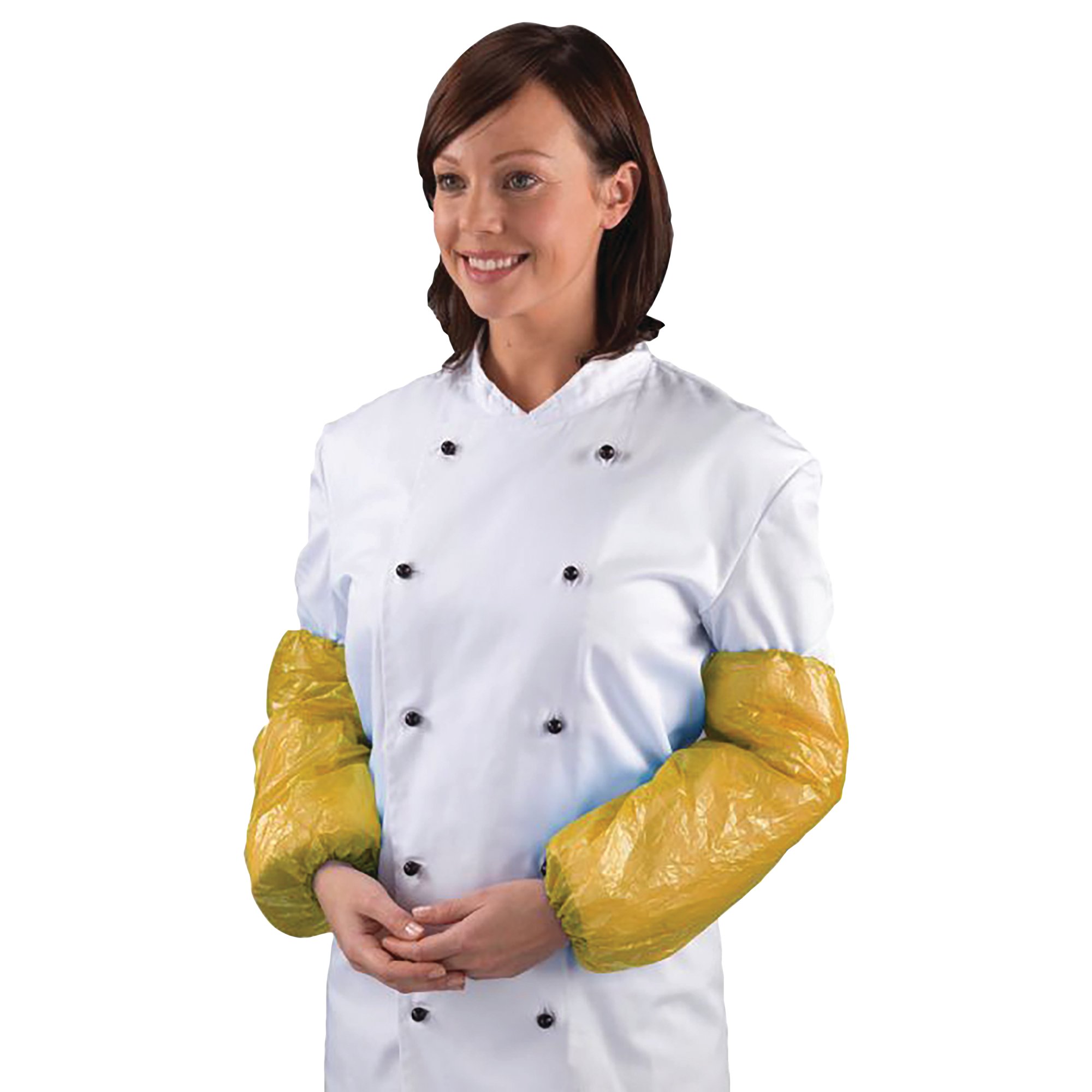 POLYTHENE OVERSLEEVES YELLOW PK100