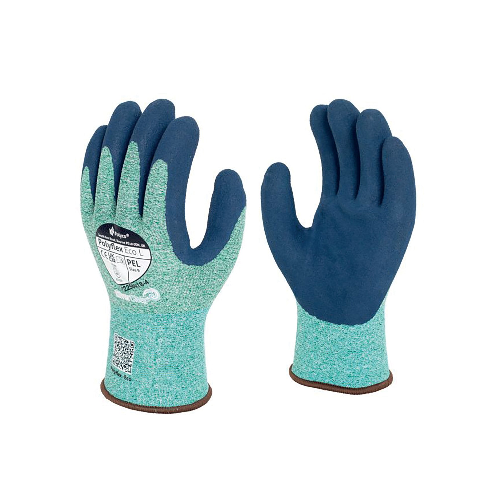 POLYFLEX ECO L LATEX GLOVE 11 PK10