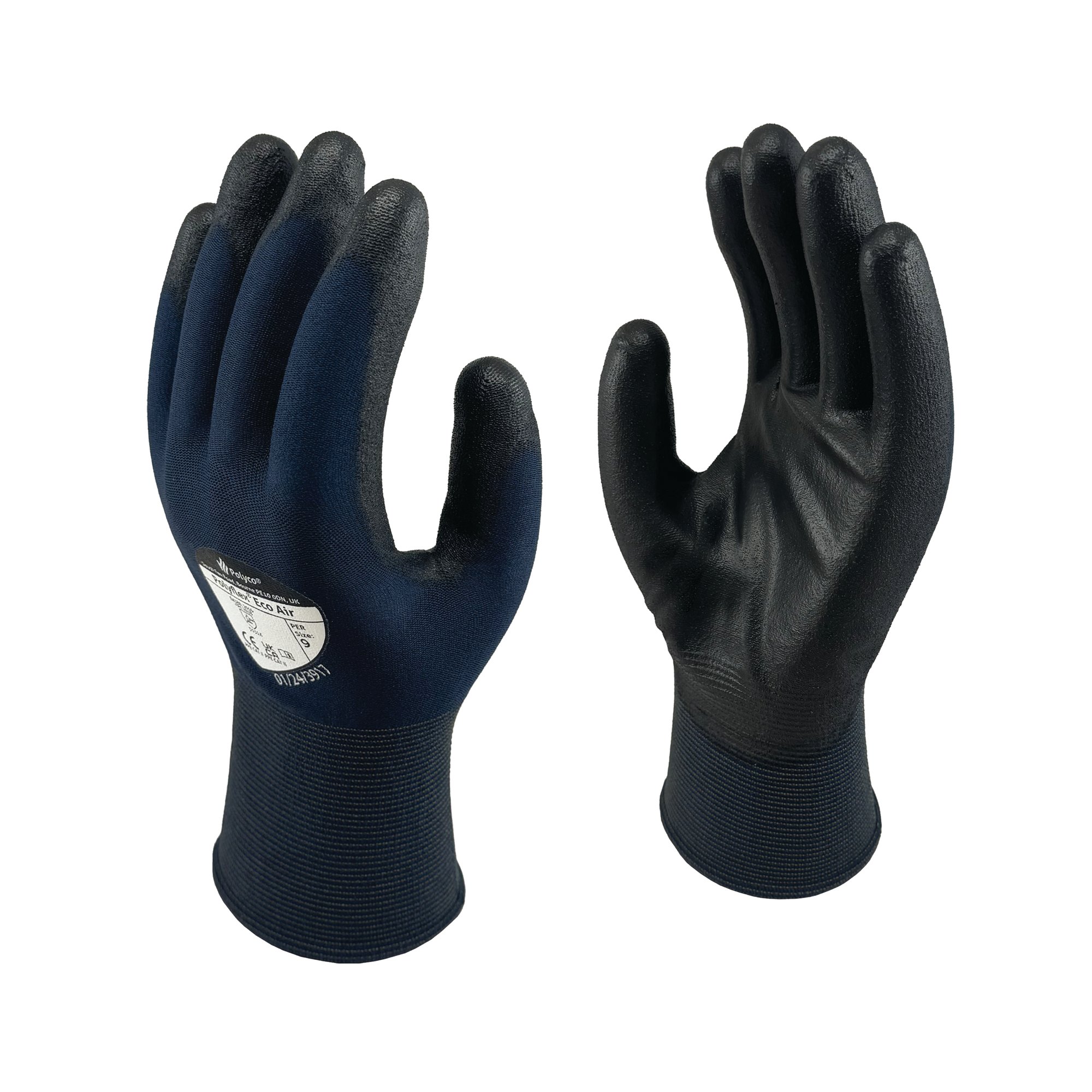 POLYCO POLYFLEX PU CTD GLOVE S PK10