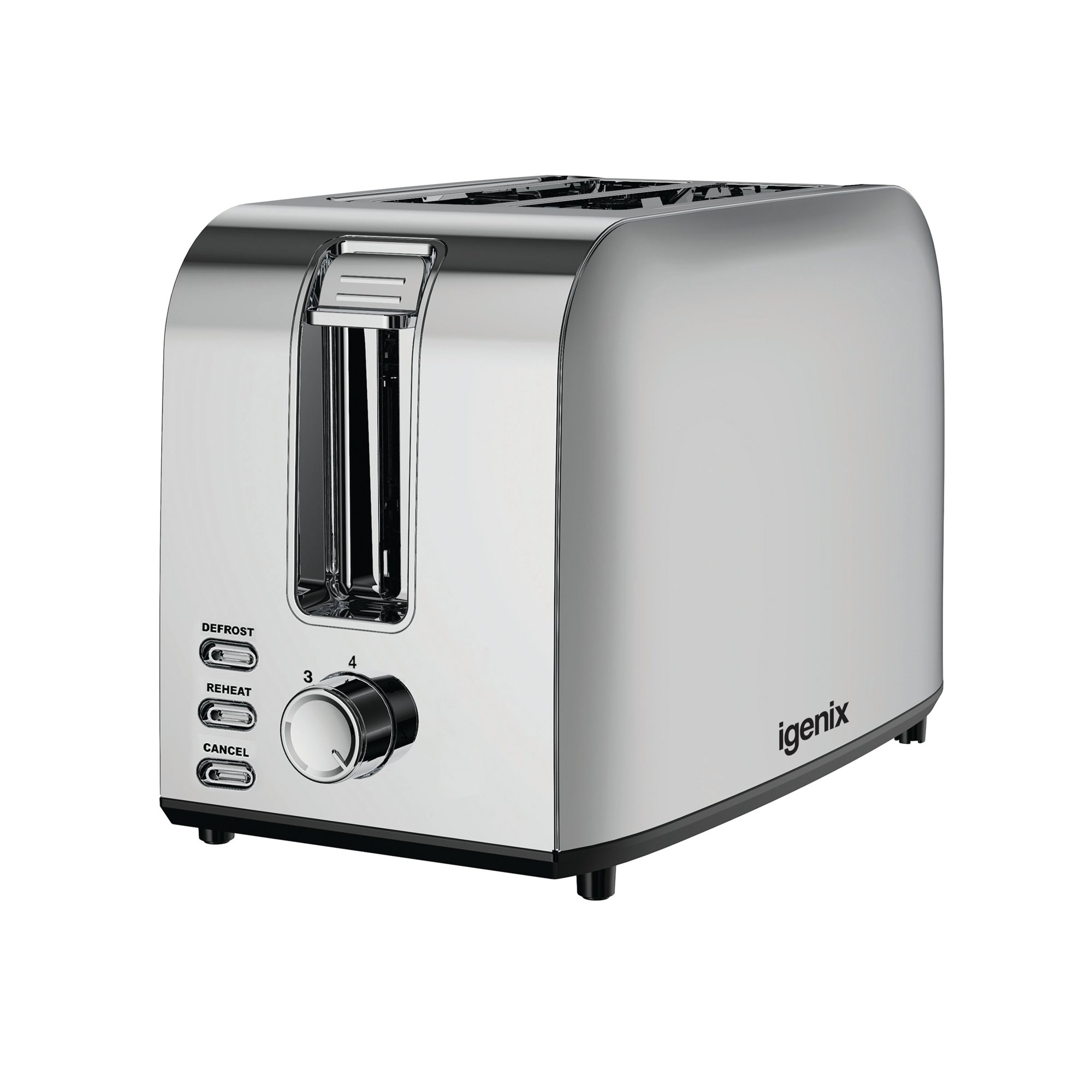 IGENIX 2 SLICE TOASTER 750W SSTEEL