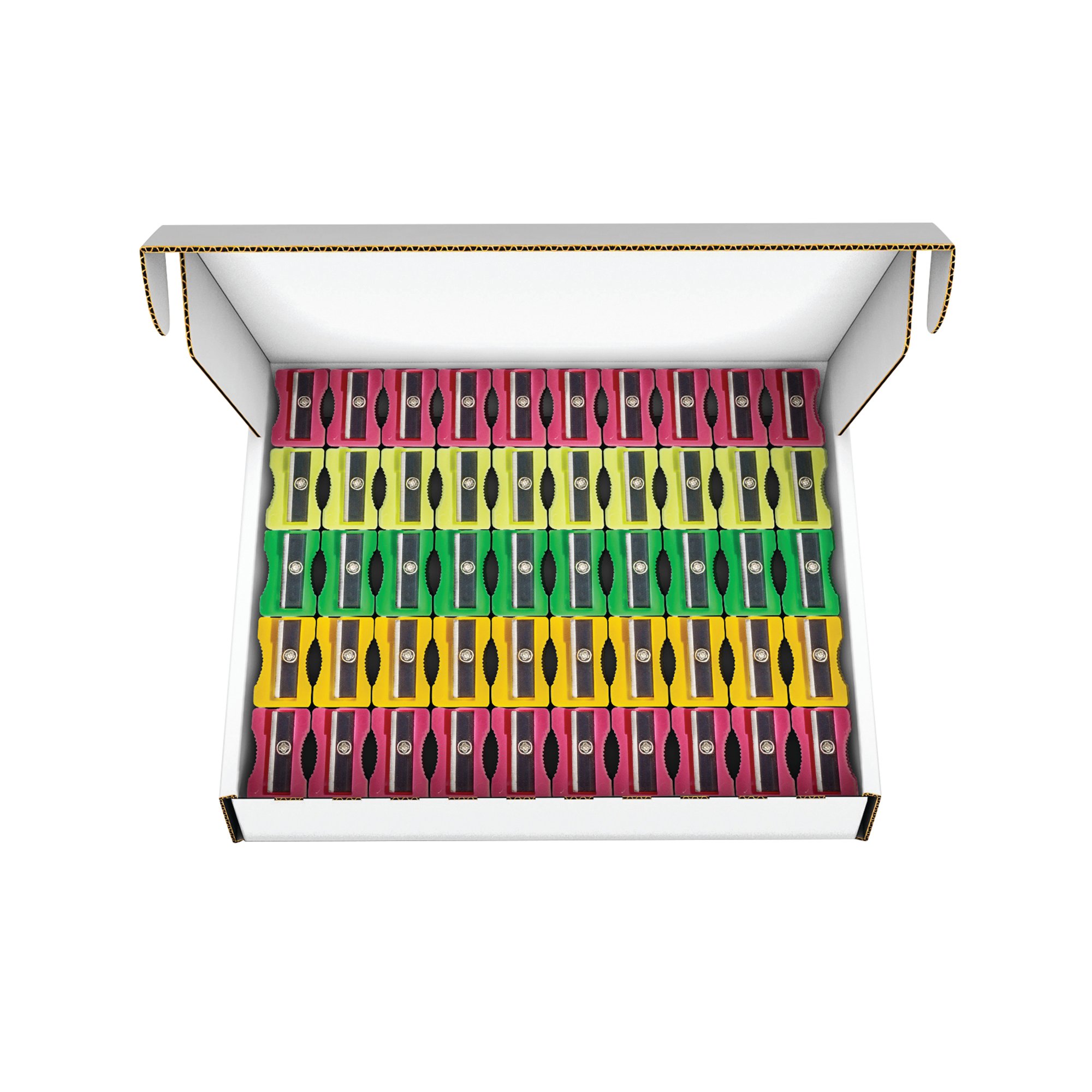 PLASTIC SHARPENERS PK100 ASSORTED
