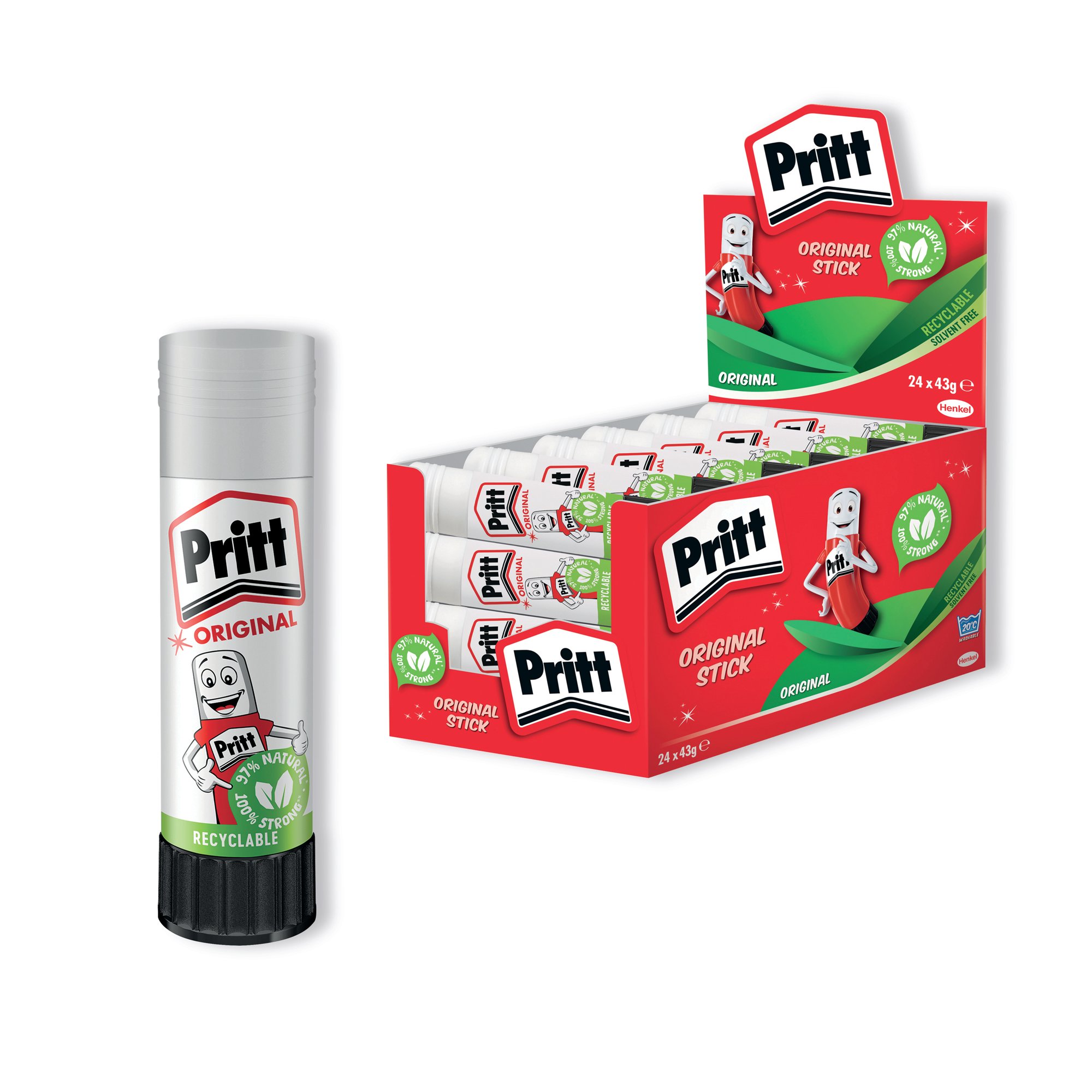 PRITT STICK 43G GLUE STICK PK24