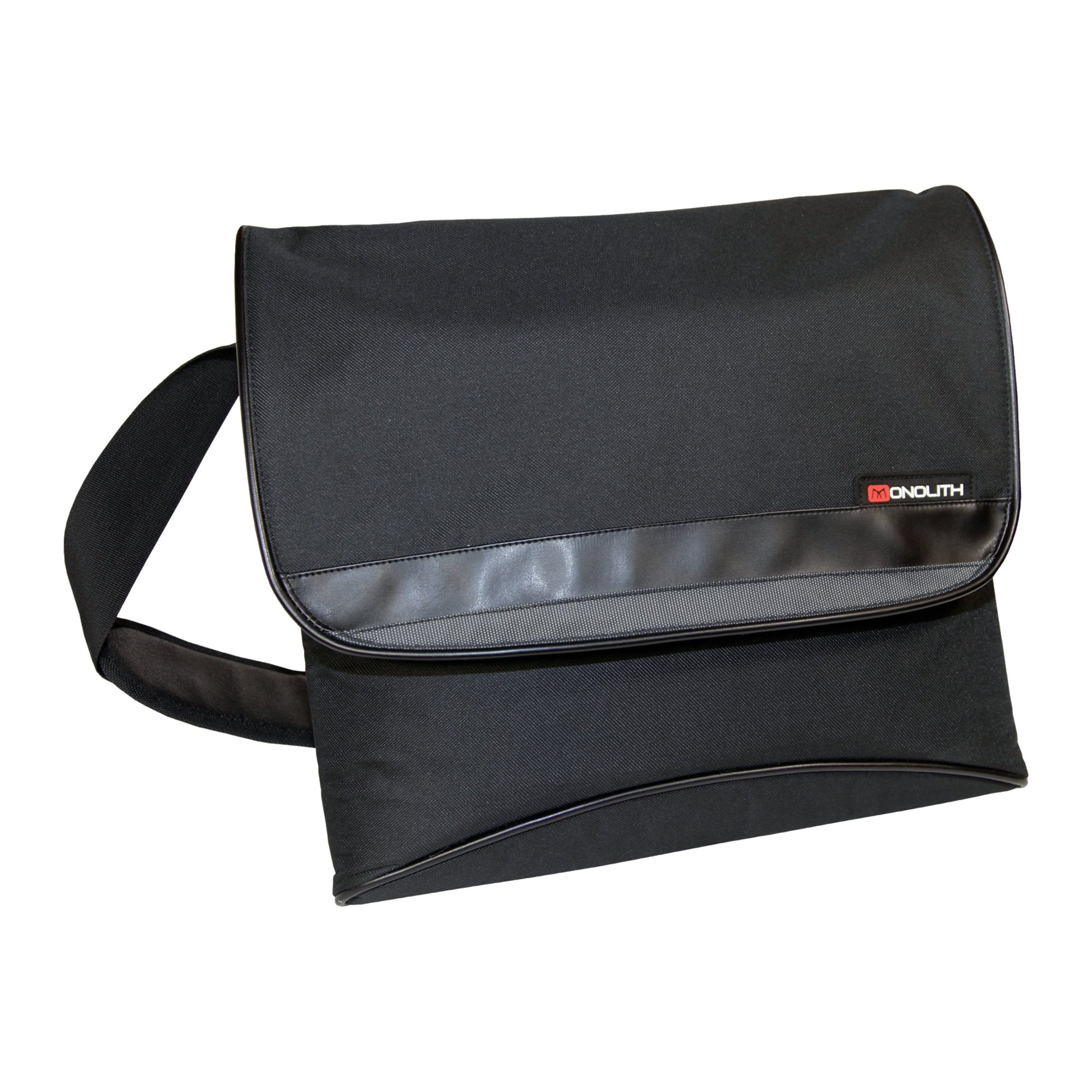 MONOLITH LAPTOP MESSENGER BAG BLACK