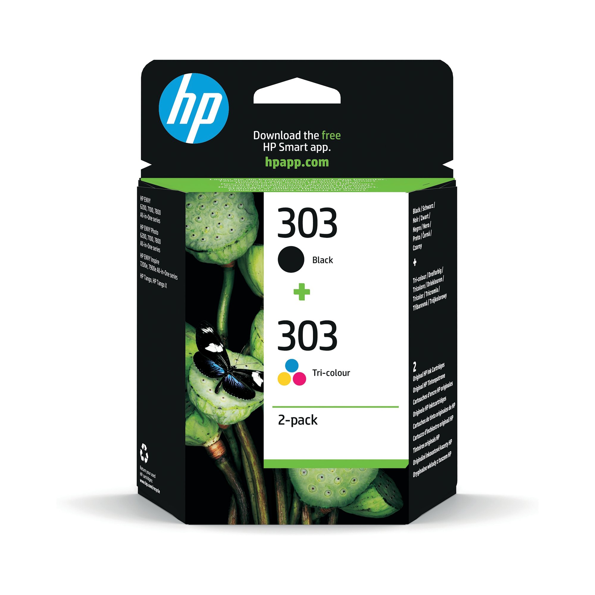 HP 303 INK TWINPK BLK/TRI-COLOR CMY