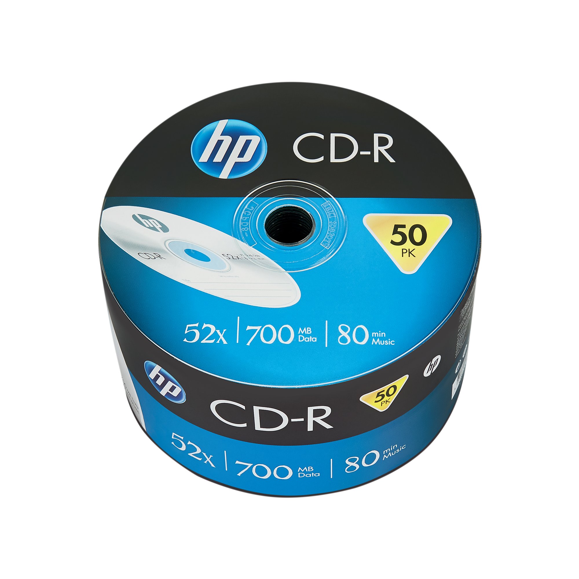 HP CD-R 52X 700MB WRAP PK50