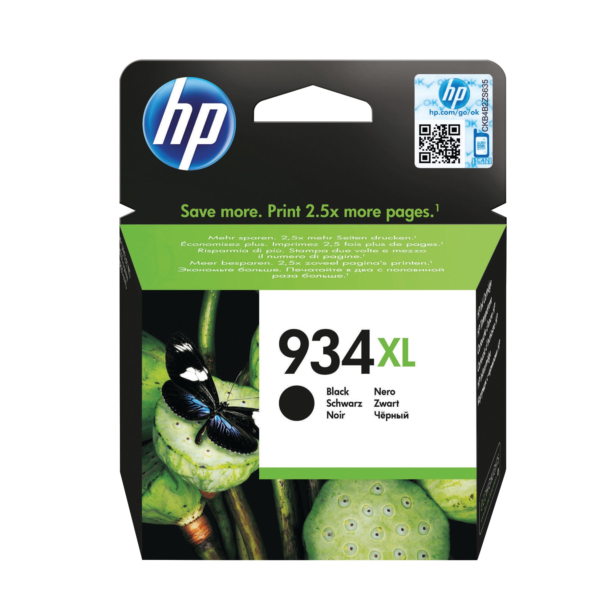 HP C2P23AE (934XL) INK CARTRIDGE BLACK 1