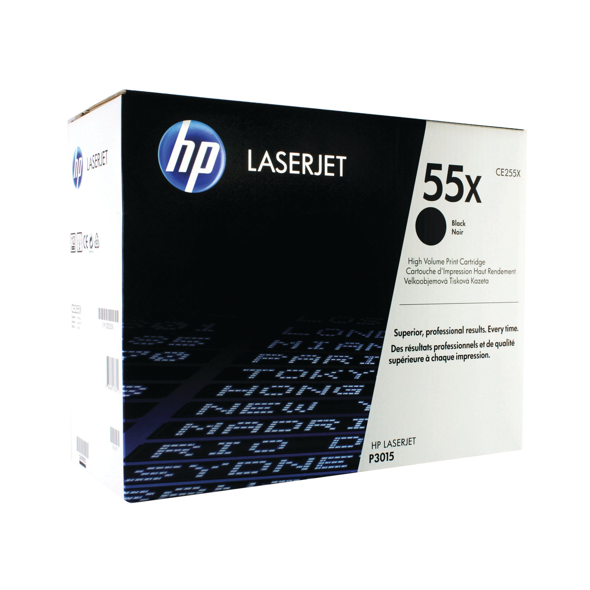 HP 55X LASERJET TONER HY BLK CE255X