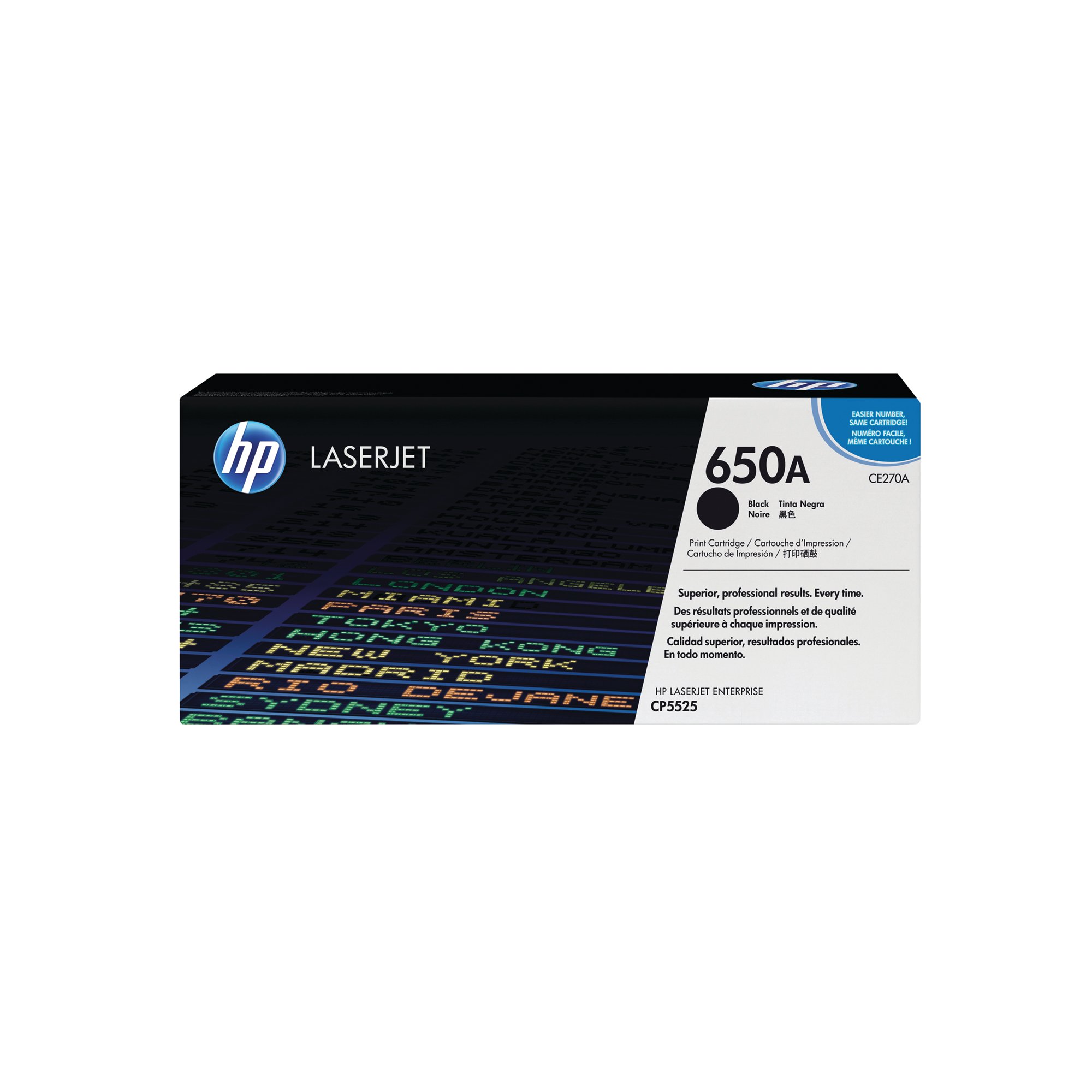 HP 650A LASERJET TONER BLACK CE270A