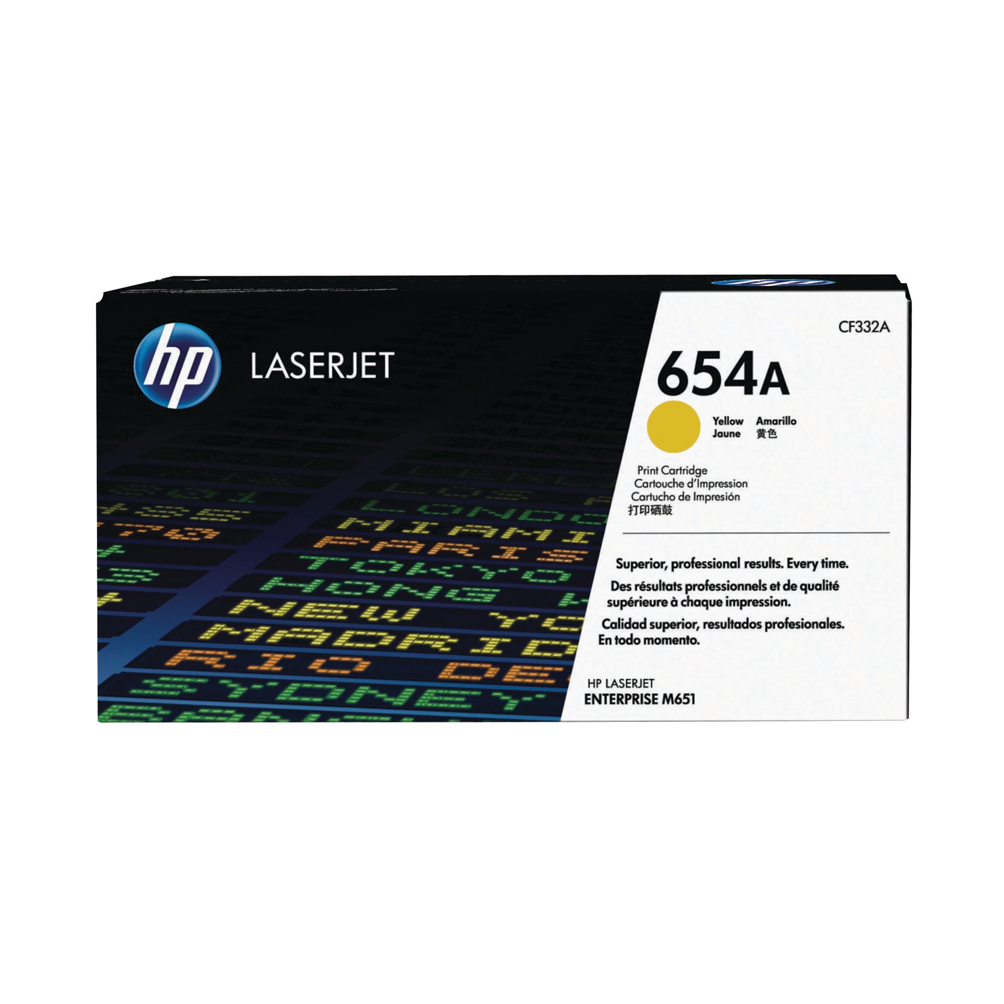 HP 654A LASER TONER YELLOW CF332A