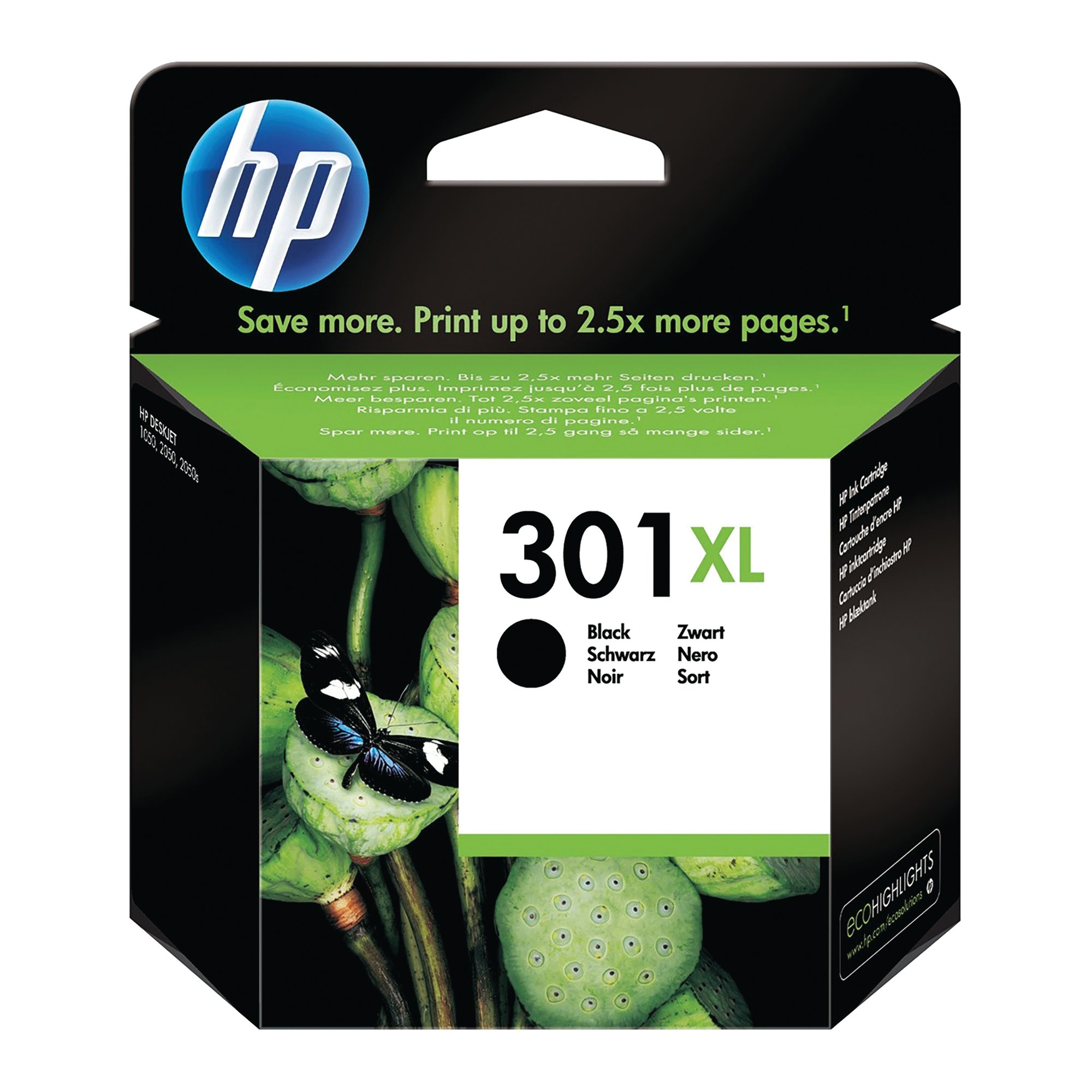 HP 301XL INK CART HY BLACK CH563EE