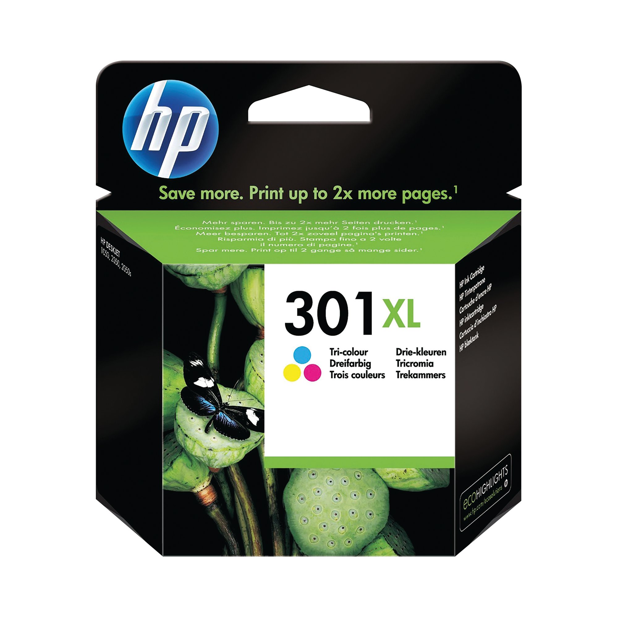 HP 301XL INK CART TRI-COL CH564EE