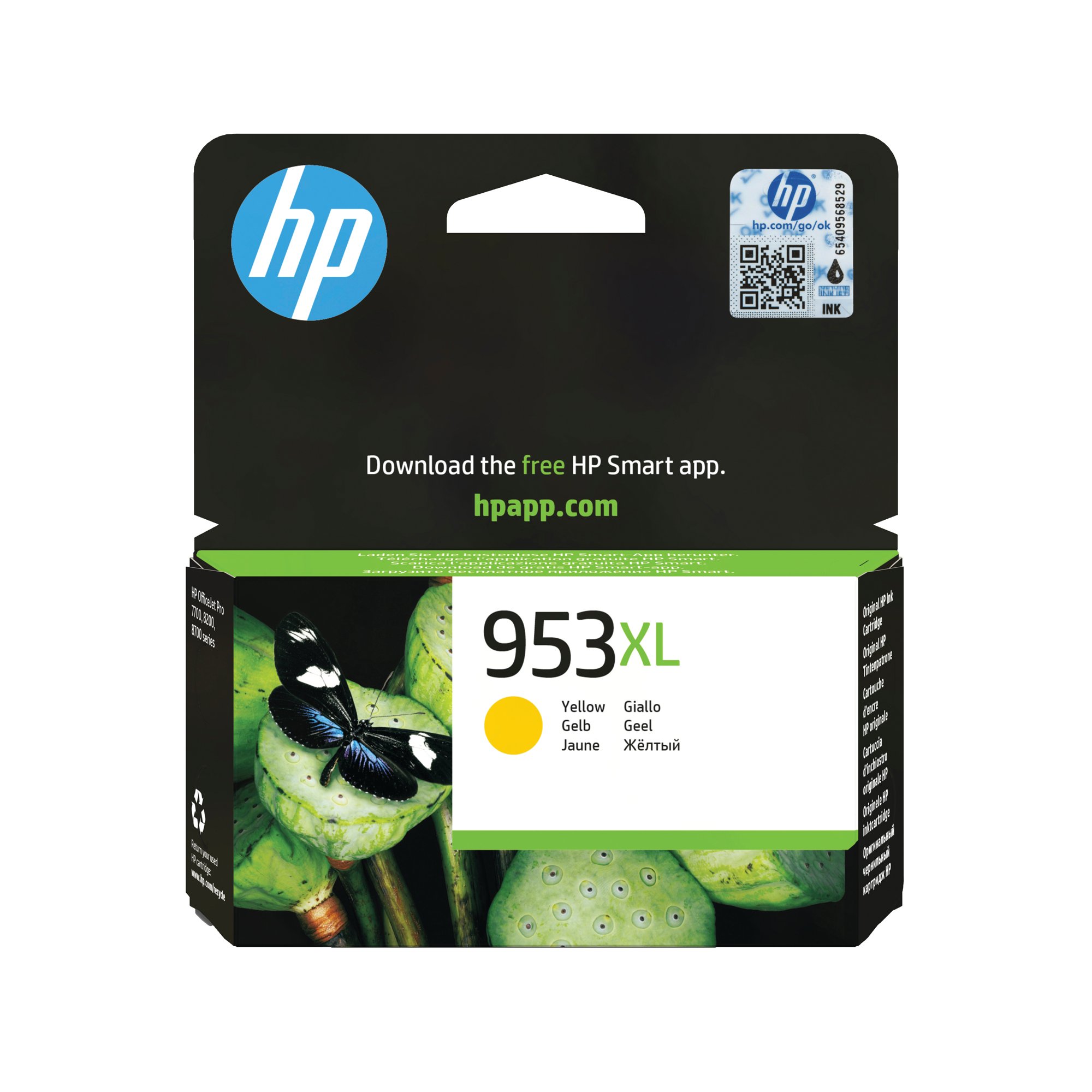 HP 953XL ORIGINAL INK CART HY YLW