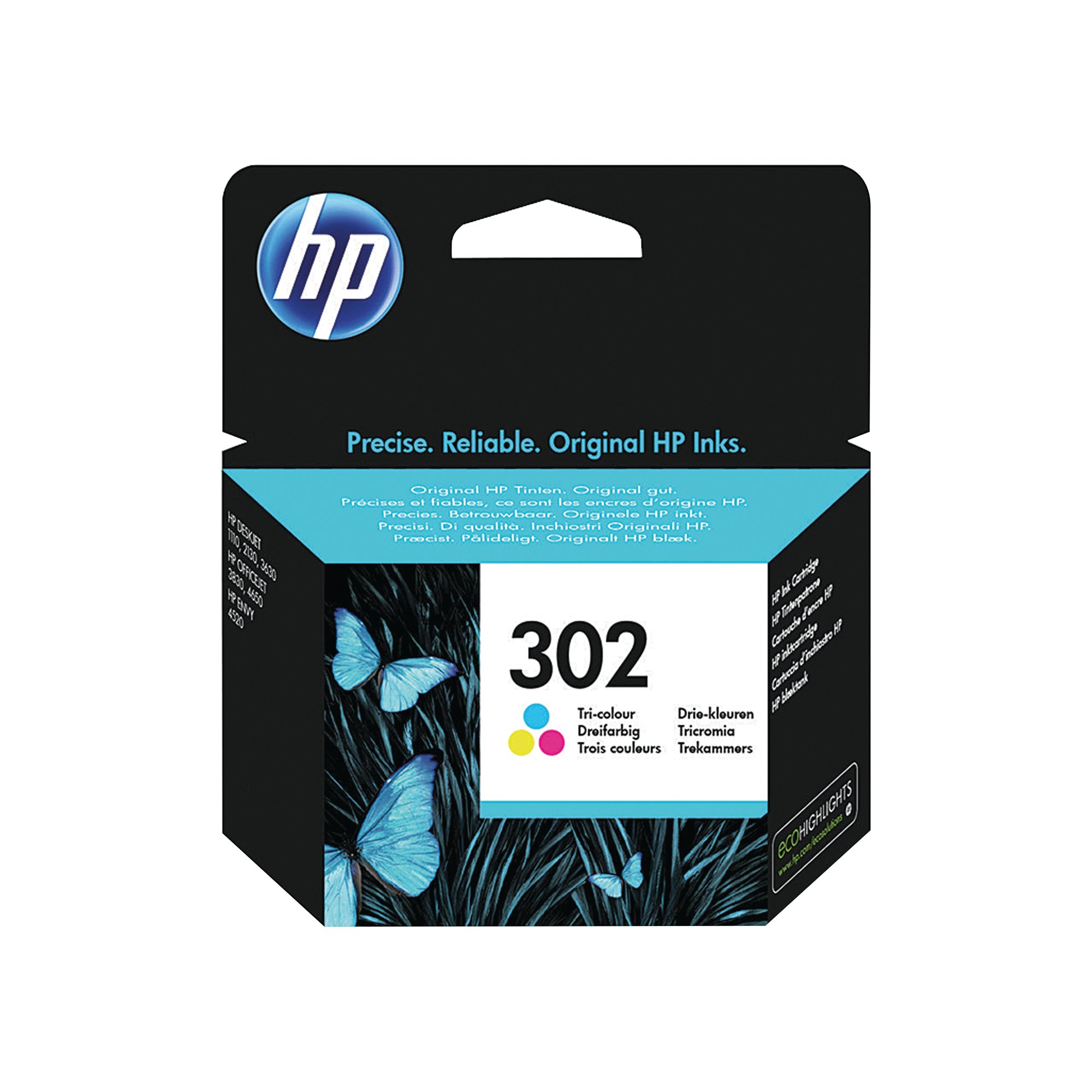 HP 302 INK CARTRIDGE TRI-COLOUR CMY