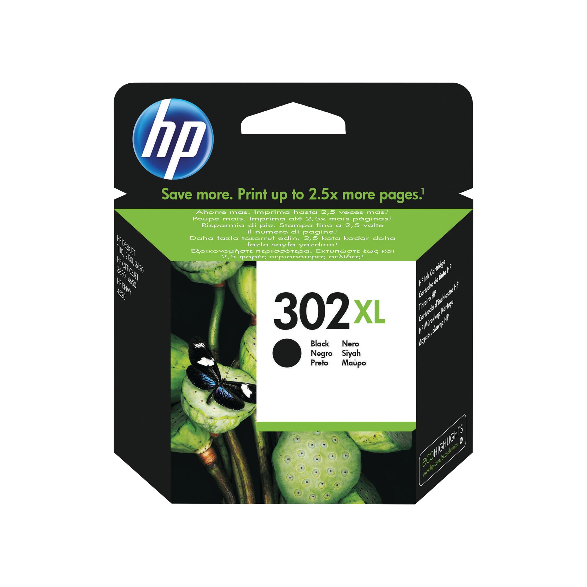 HP 302XL INK CARTRIDGE HY BLACK