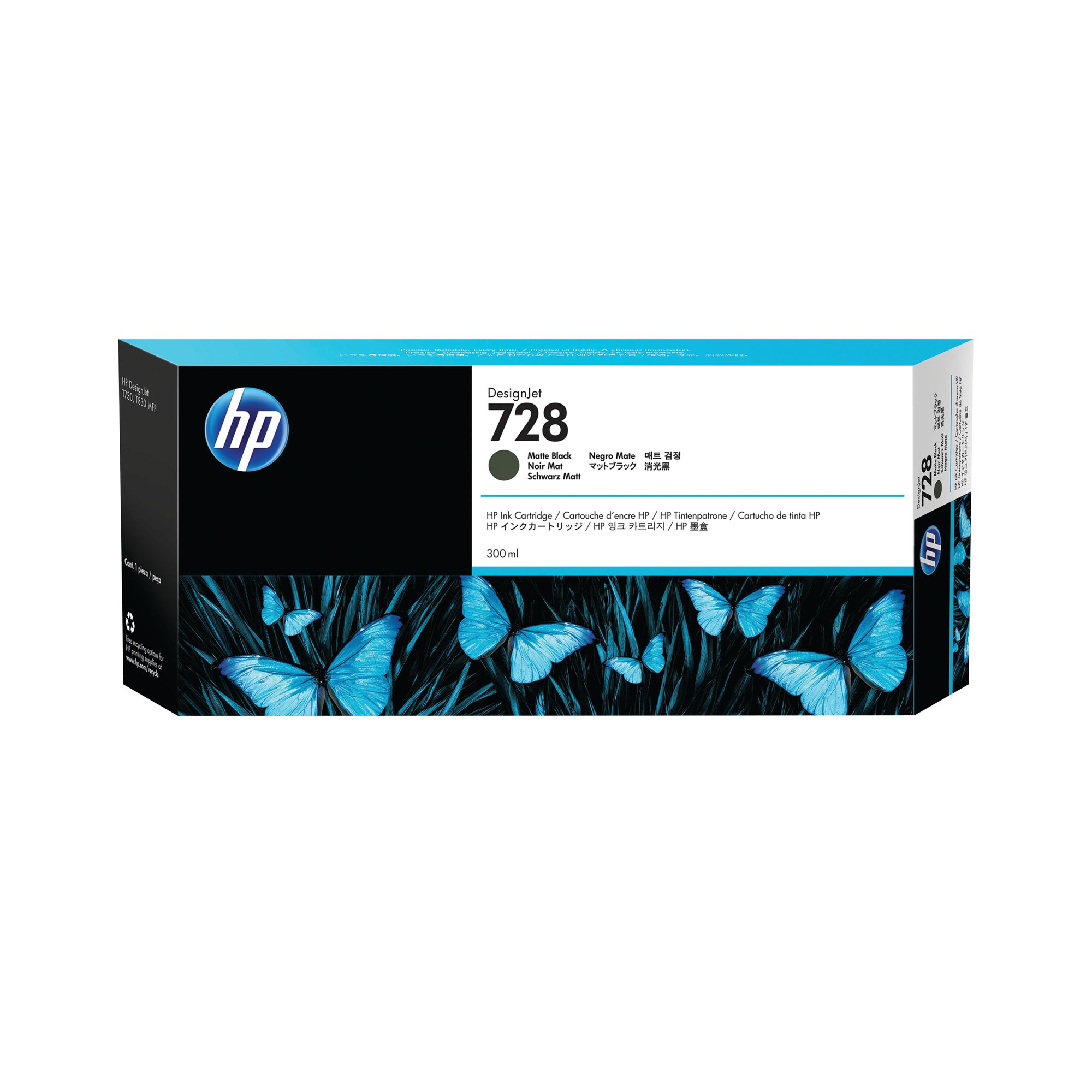 HP 728 300ML INK CART MATTE BLACK