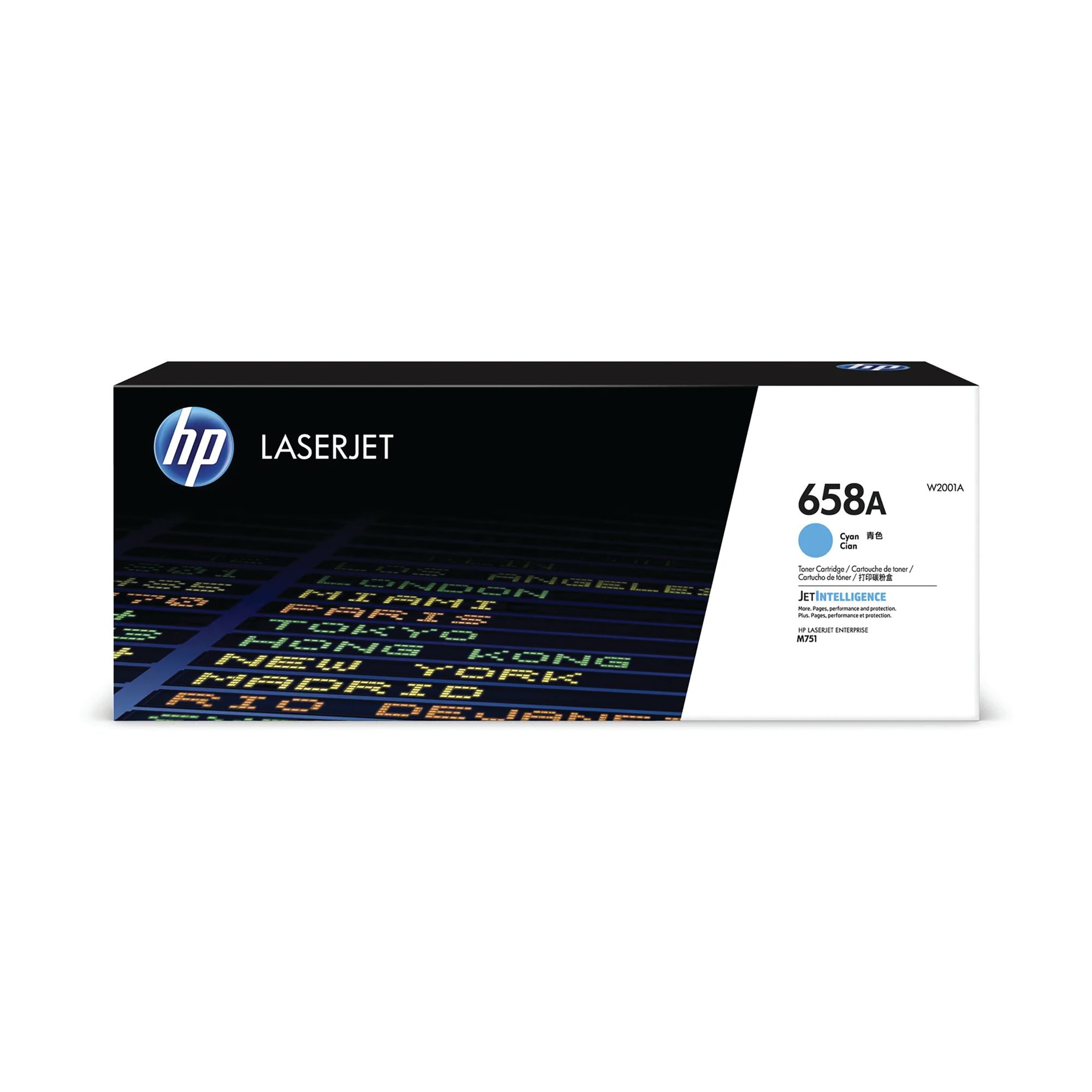 HP 658A CYAN LASERJET TONER CRTRIDGE