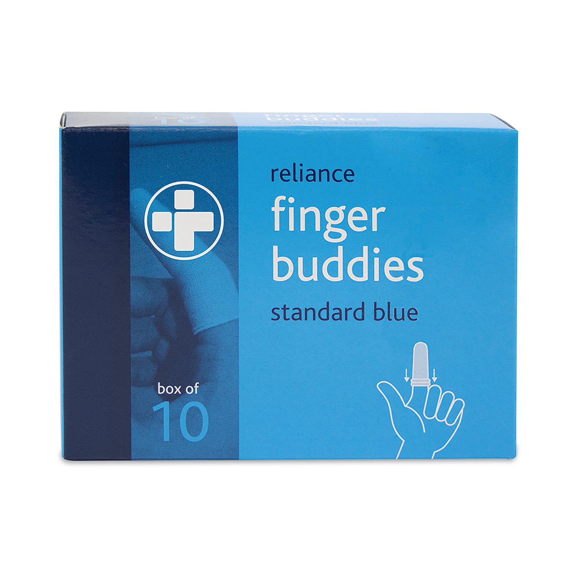 FINGER BUDDIES STANDARD BLUE PK10