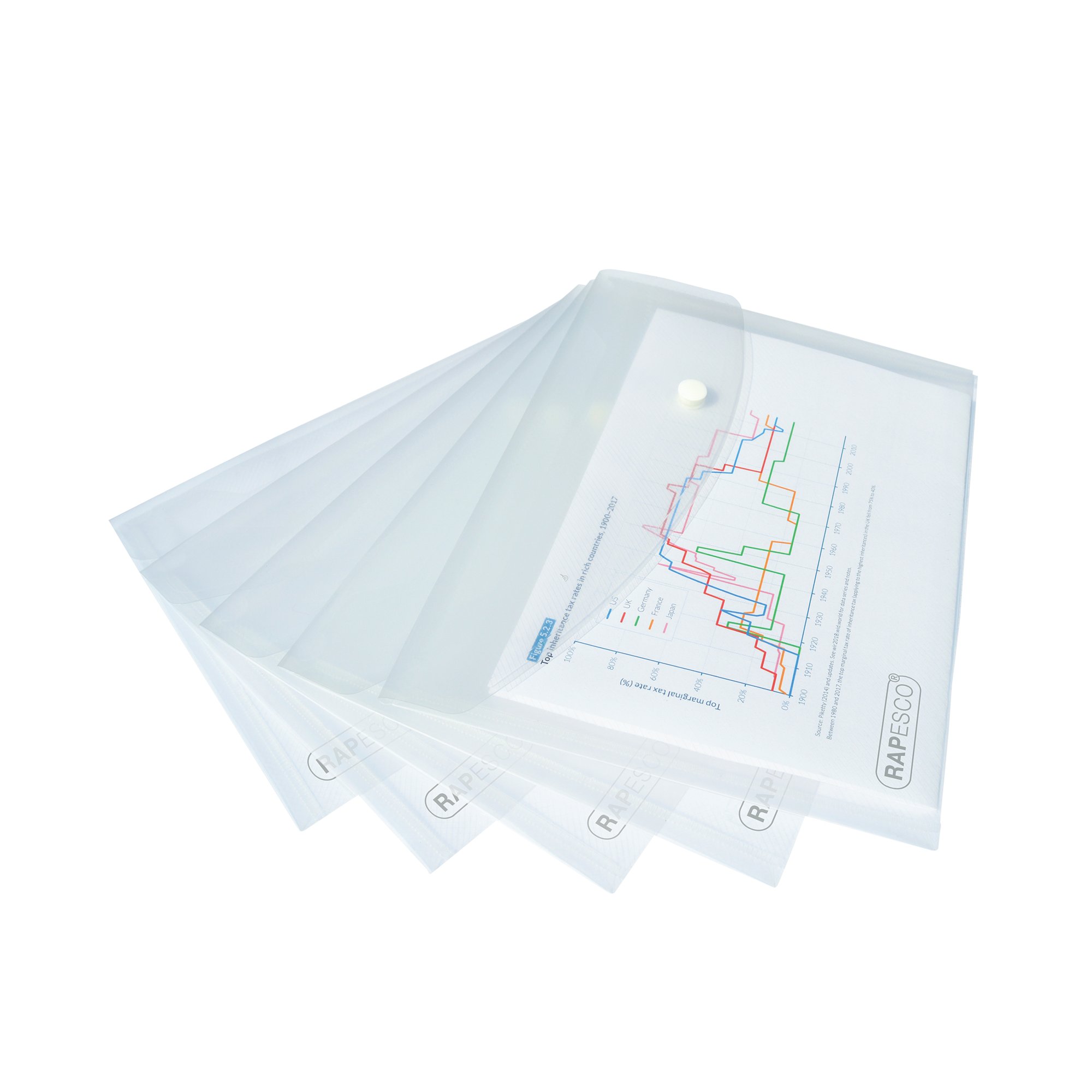 ECO RECYC POPP WLT A5 CLEAR PK5