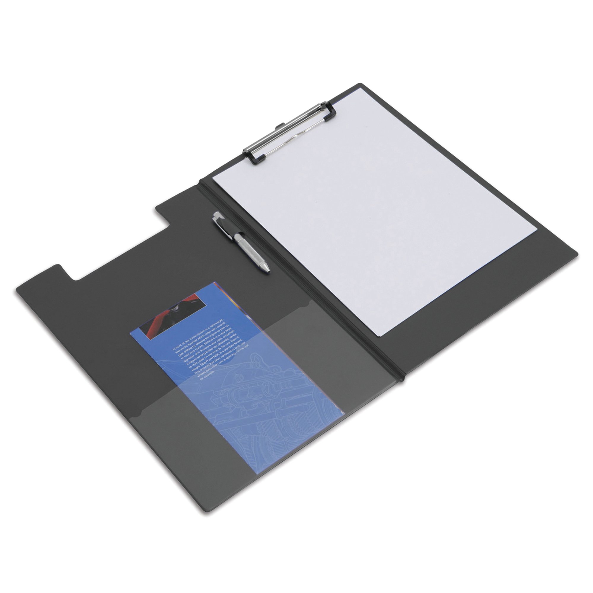 RAPESCO BLACK A4 FOLDOVER CLIPBOARD