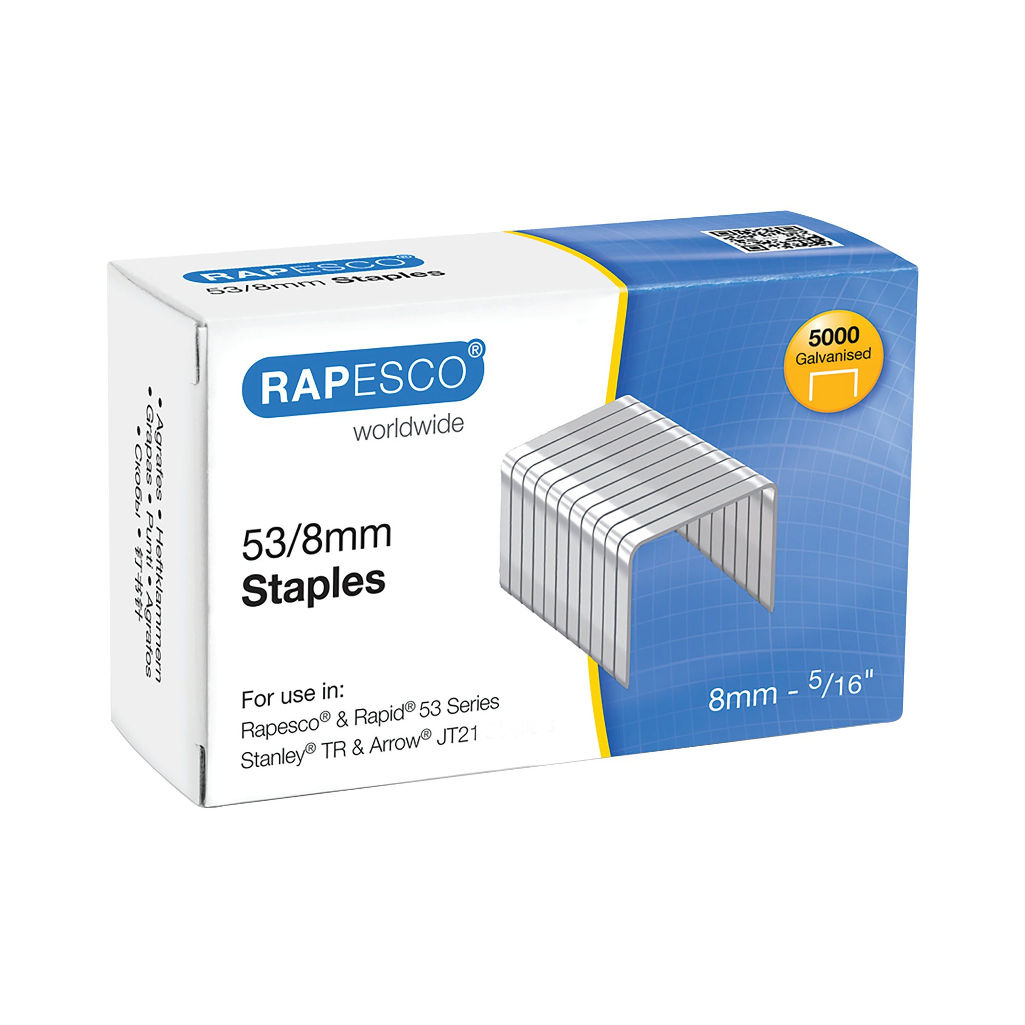 RAPESCO STAPLES 53/8MM PK5000
