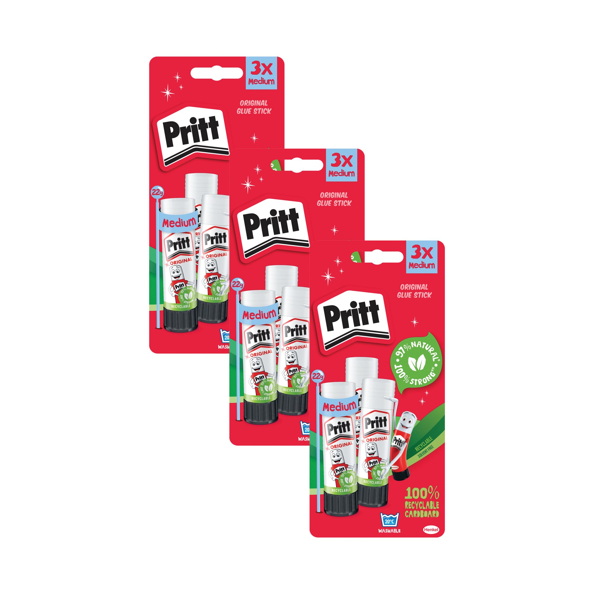 PRITT STICK 22G PK3 BUY 2 GET 1 FOC