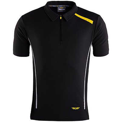 MENS BLACK POLO T-SHIRT 2XL