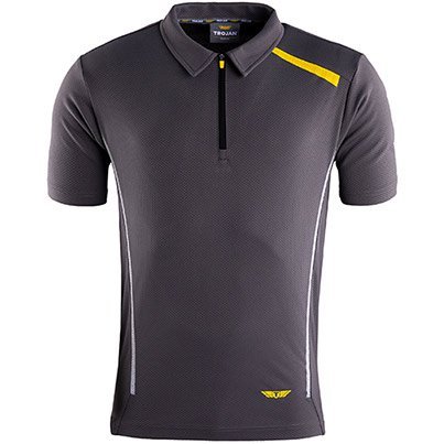 MENS GREY POLO T-SHIRT 2XL