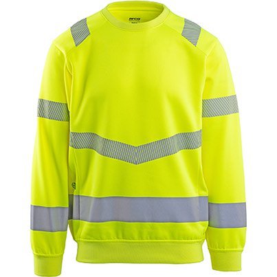 YELLOW HI-VIS SWEATSHIRT L